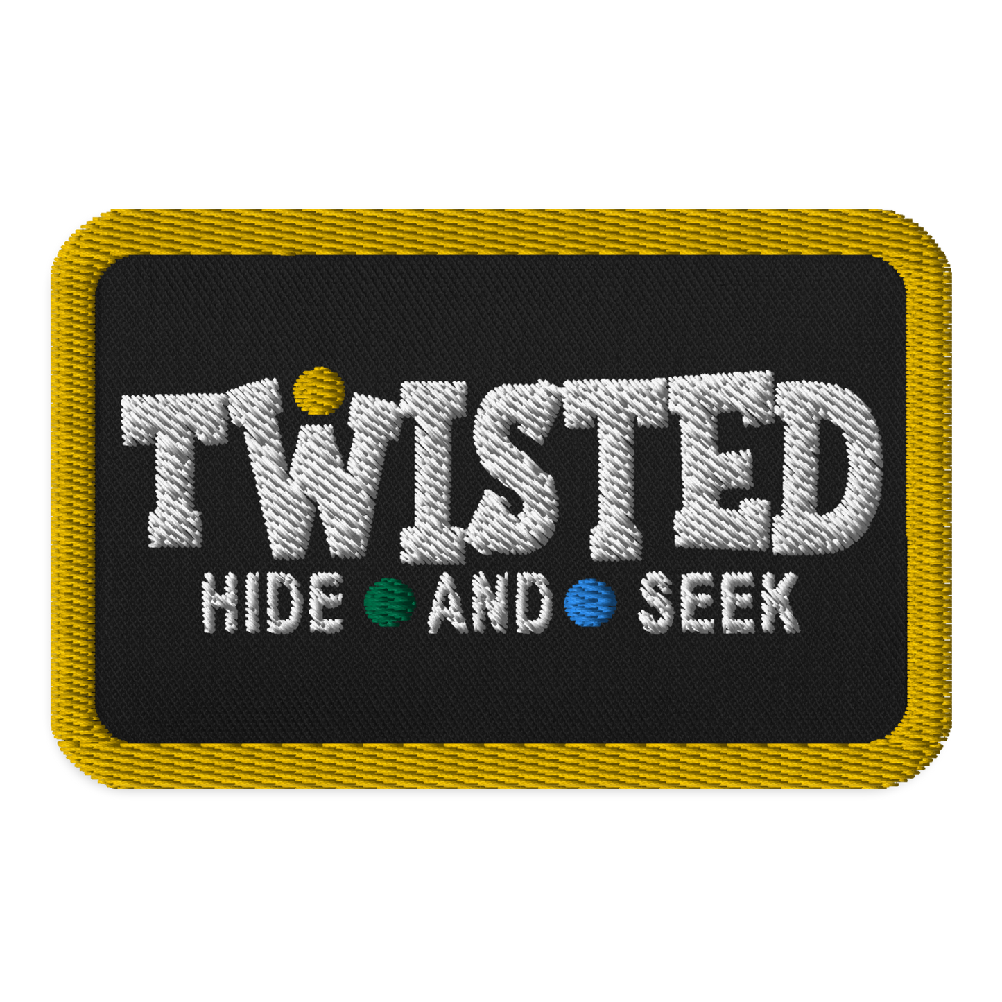 Twisted Hide And Seek Embroidered Patch | 3.5″×2.25″