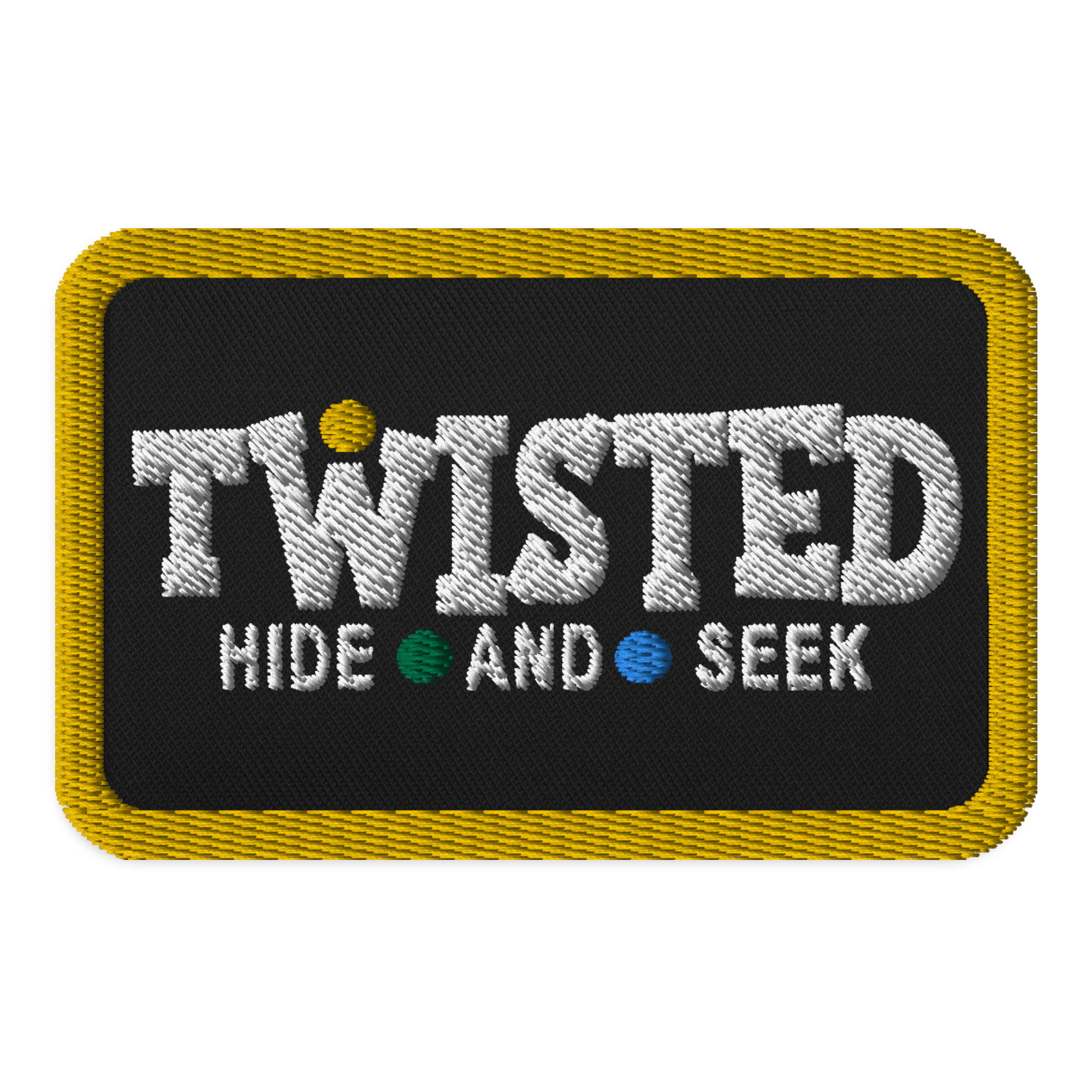 Twisted Hide And Seek Embroidered Patch | 3.5″×2.25″