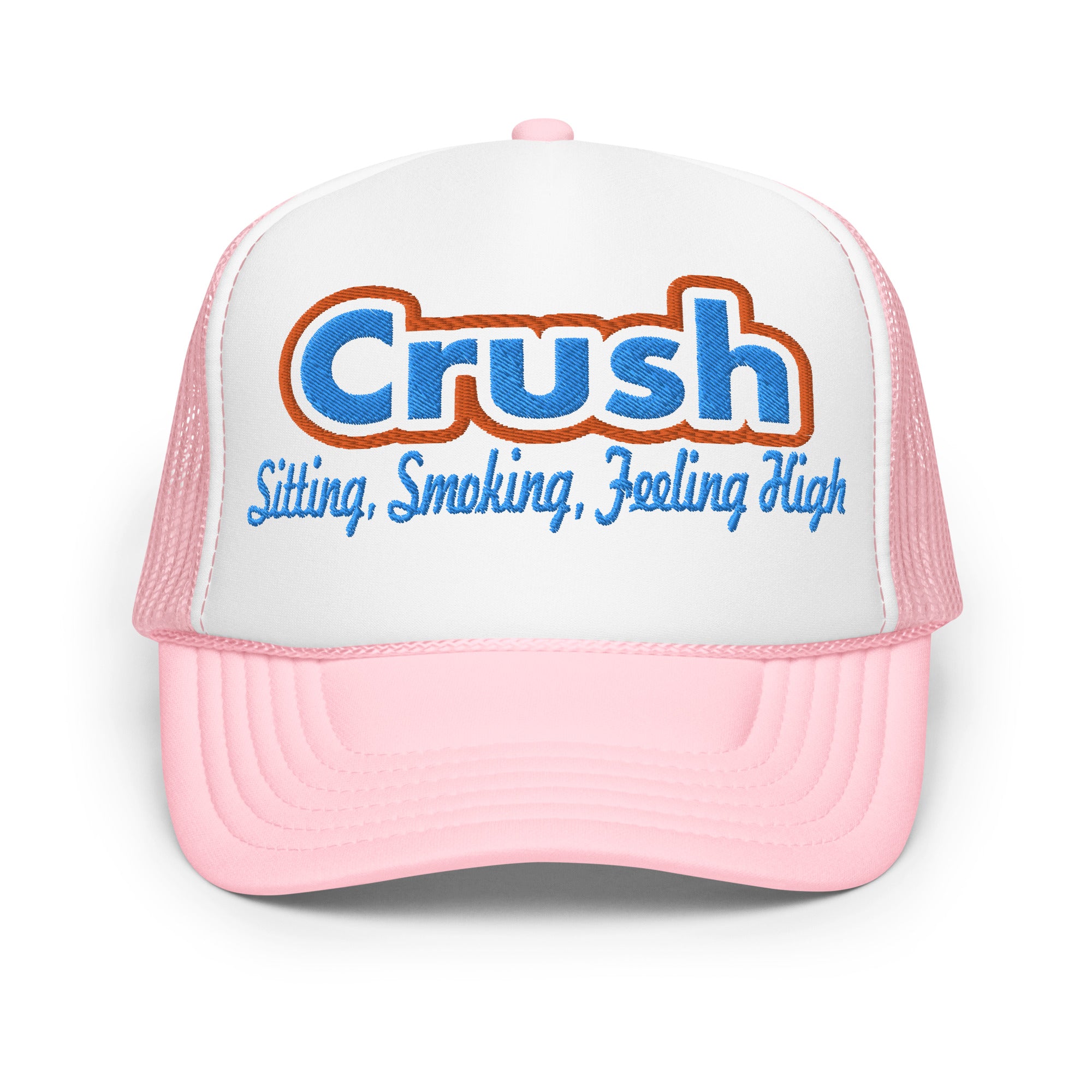 Crush Feeling High Embroidery Trucker Cap | Otto Foam | Dave lot
