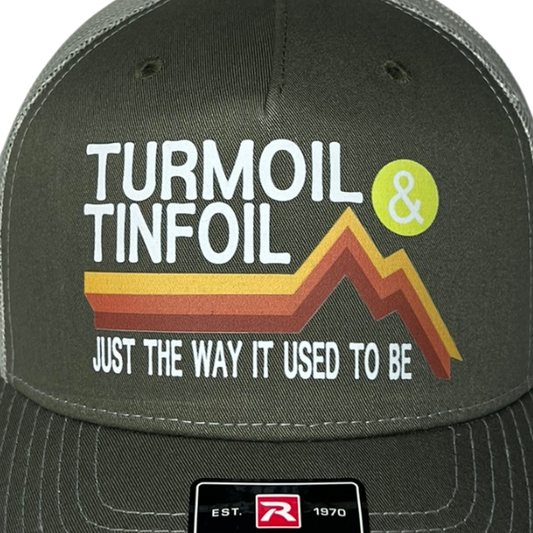 Turmoil & Tinfoil Trucker Cap R112 | Two-Tone | Printed Graphics | Snapback Cap | BMFS