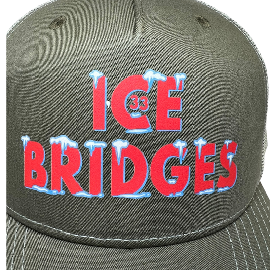 Ice Bridges 33 Trucker Cap R112 | Two-Tone | Printed Graphics | Snapback Cap | BMFS