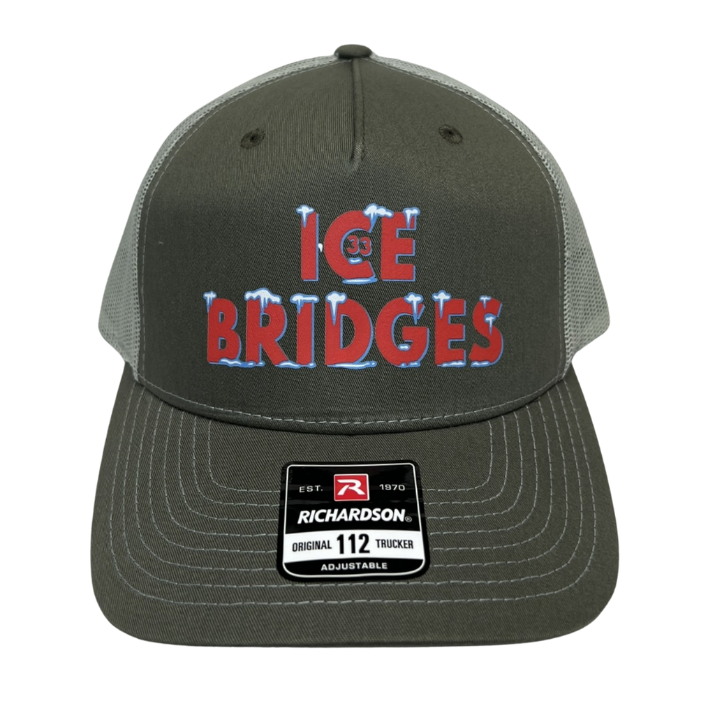 Ice Bridges 33 Trucker Cap R112 | Two-Tone | Printed Graphics | Snapback Cap | BMFS