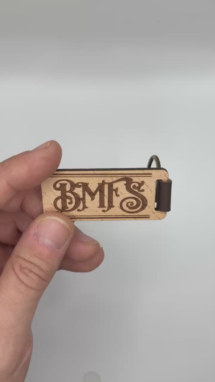 BMFS Wood Key Chain | Laser Engraved | 33 Fan Art