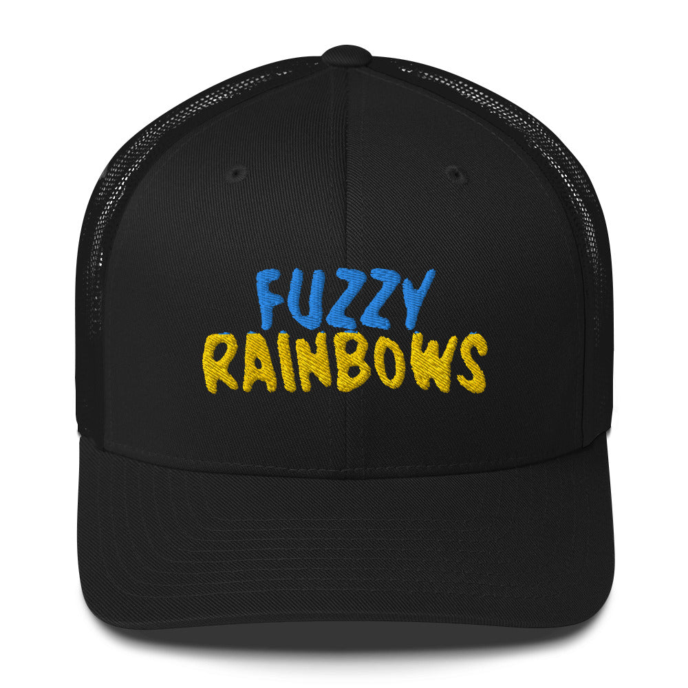 Fuzzy Rainbow Trucker Cap | Flat Embroidery | 33 Billy Inspired Art