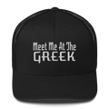 Meet Me At The Greek Trucker Cap | Flat Embroidery | 33 Billy Inspired Art |