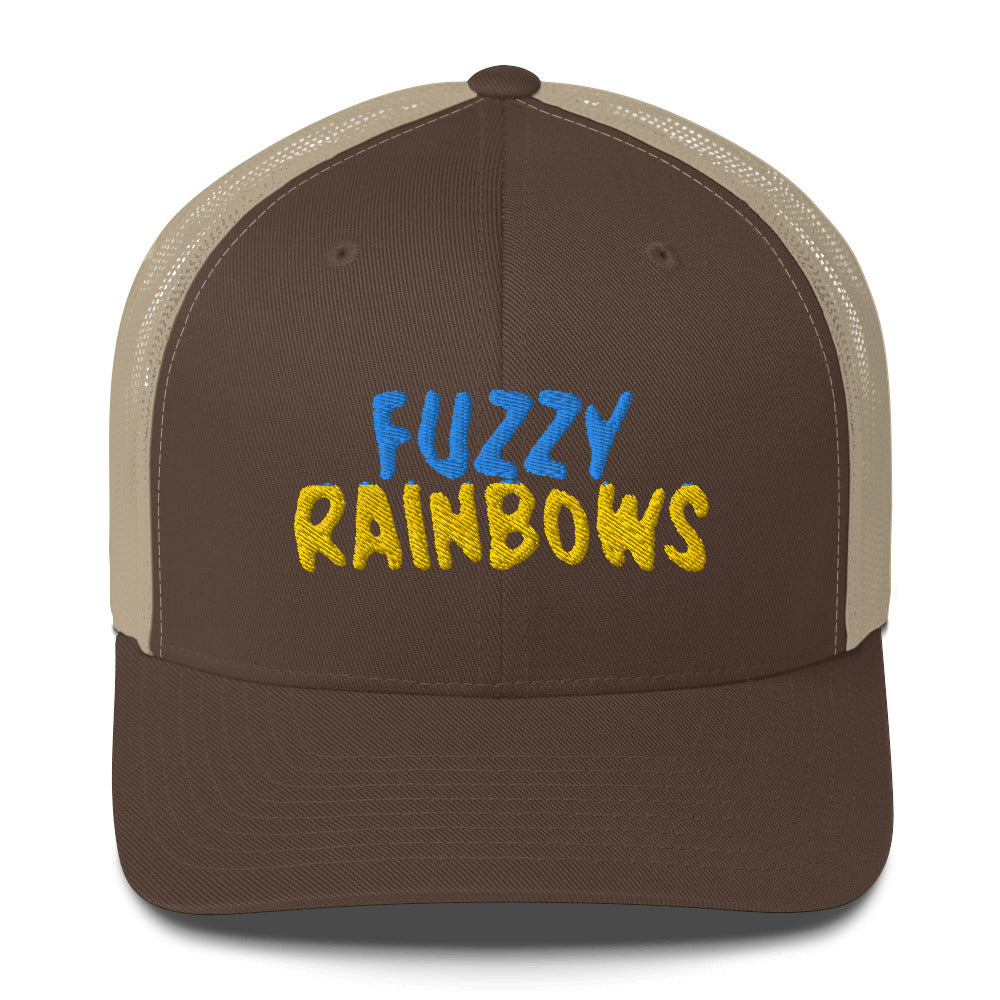 Fuzzy Rainbow Trucker Cap | Flat Embroidery | 33 Billy Inspired Art