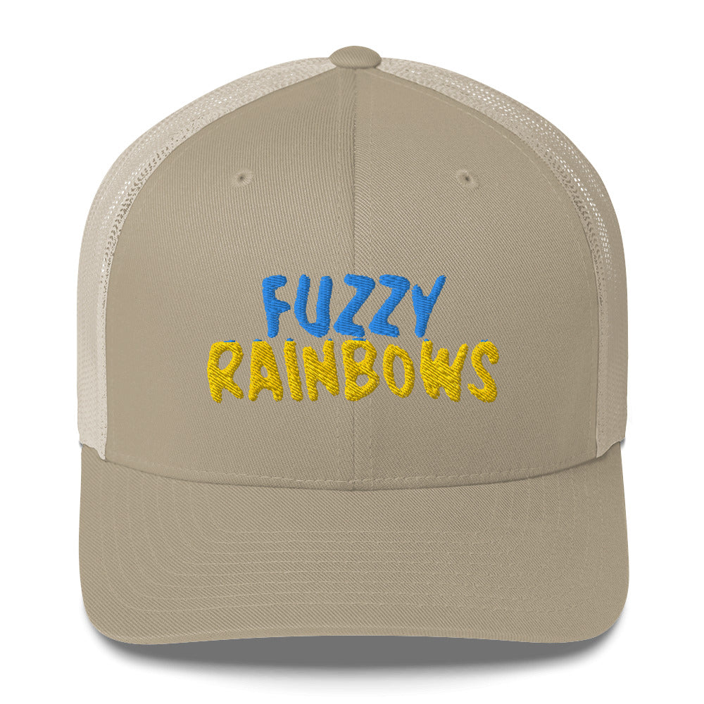 Fuzzy Rainbow Trucker Cap | Flat Embroidery | 33 Billy Inspired Art