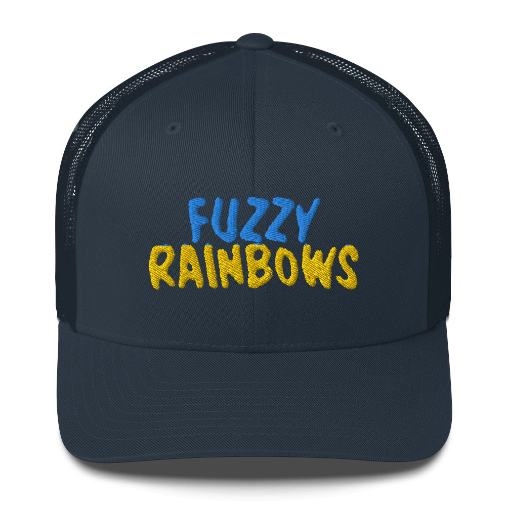 Fuzzy Rainbow Trucker Cap | Flat Embroidery | 33 Billy Inspired Art