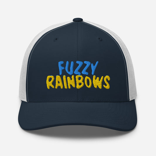 Fuzzy Rainbow Trucker Cap | Flat Embroidery | 33 Billy Inspired Art