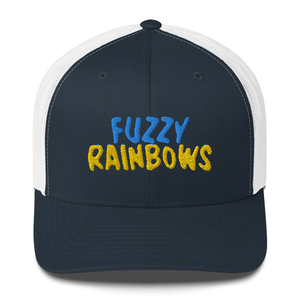 Fuzzy Rainbow Trucker Cap | Flat Embroidery | 33 Billy Inspired Art