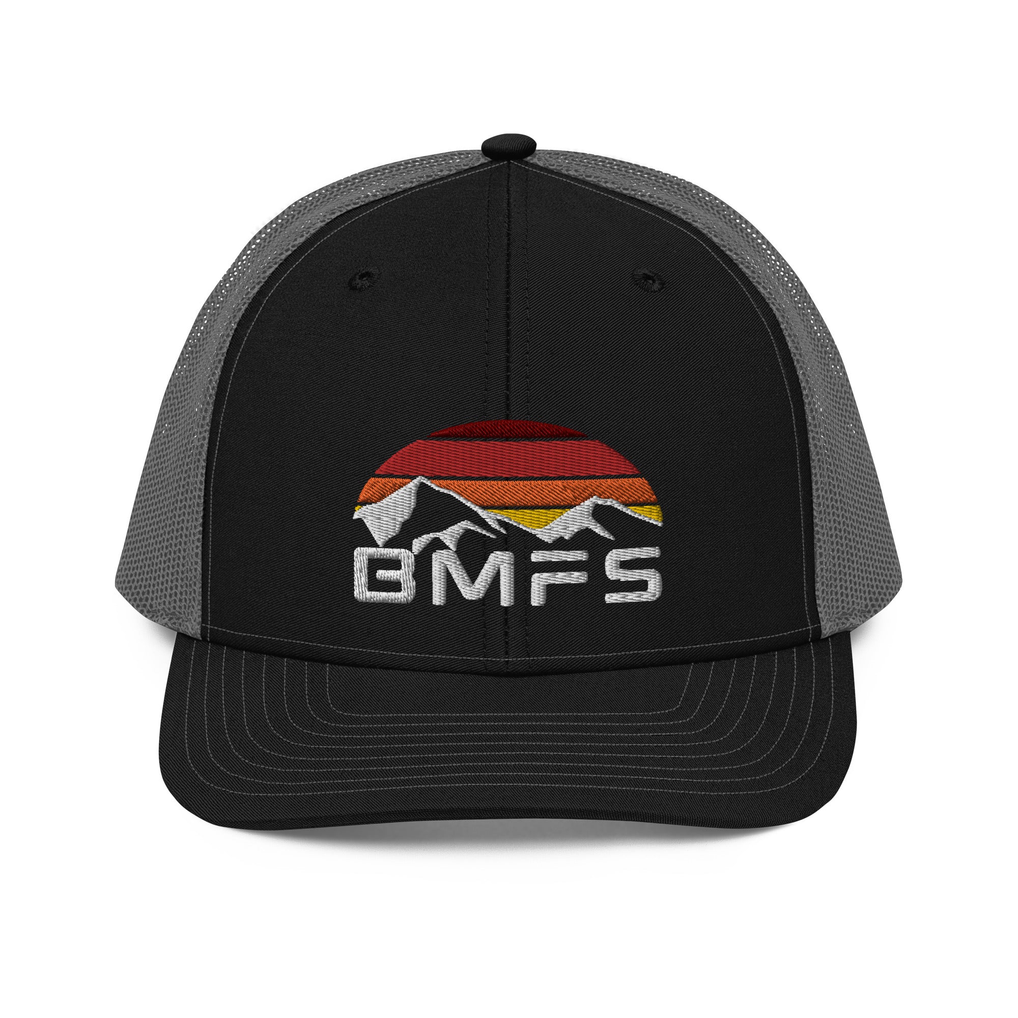 BMFS Mountains Flat Embroidery | Snapback Trucker Cap | Richardson 112