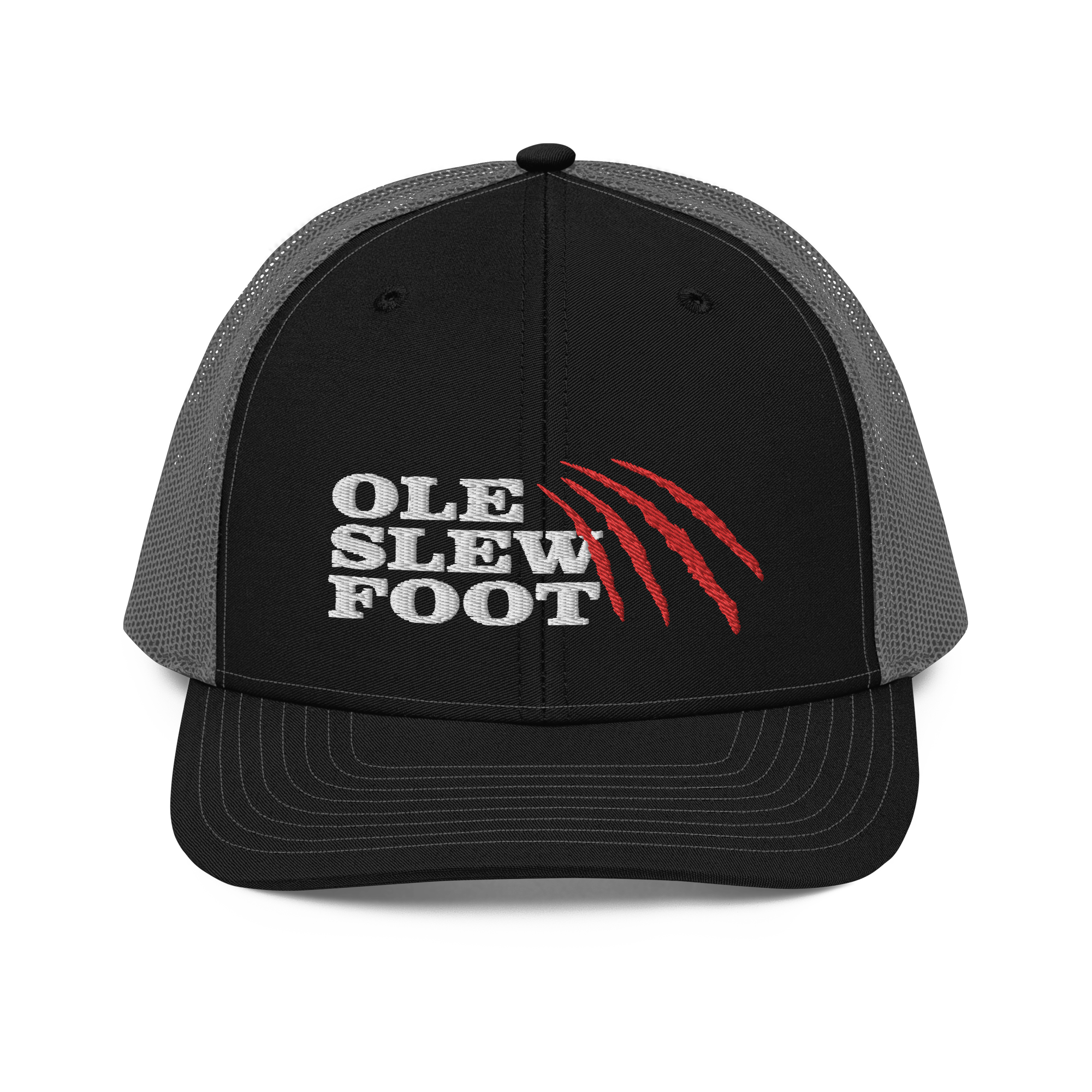 Ole Slew Foot Flat Embroidery | Snapback Trucker Cap | Richardson 112