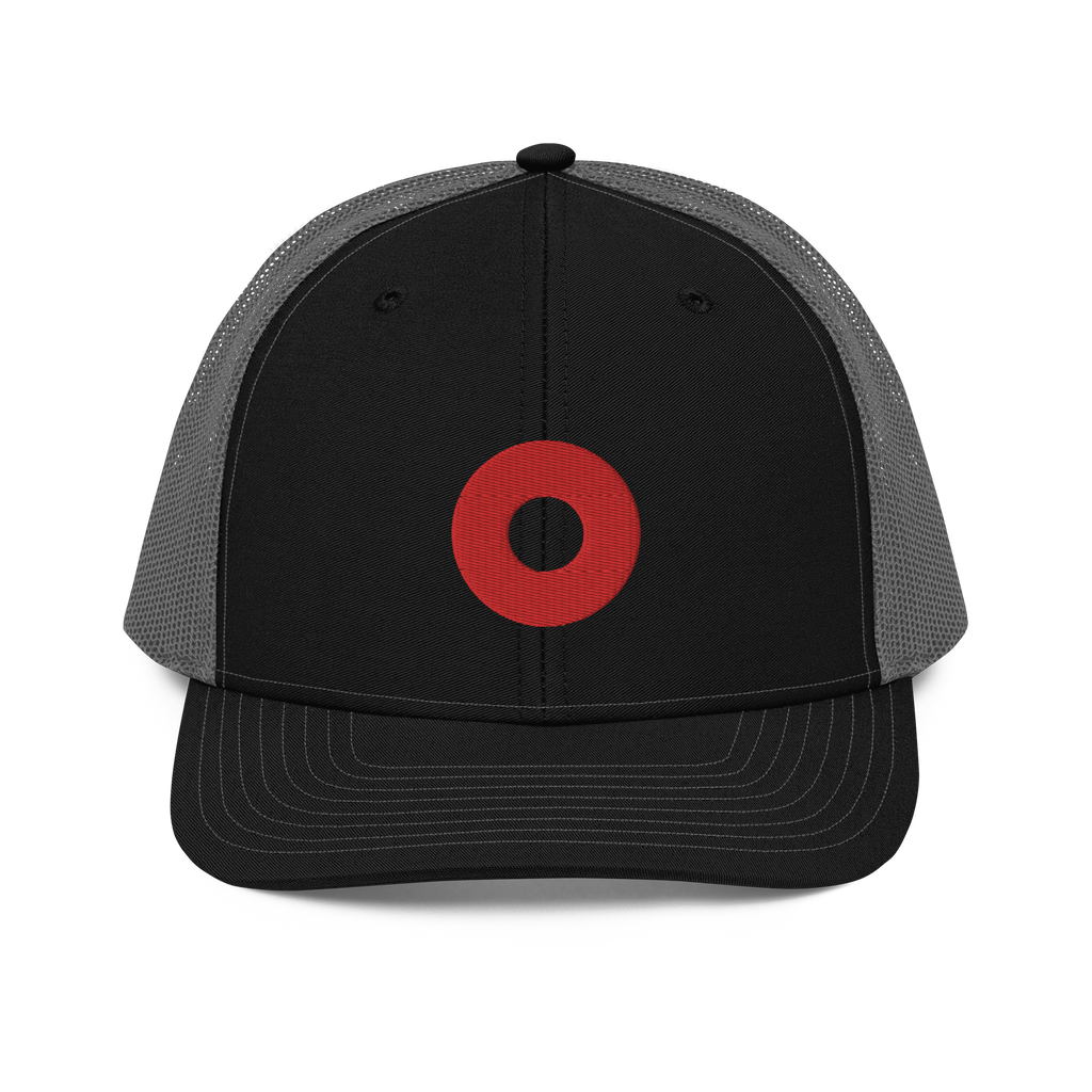 Red Donut Center Embroidery 112 Snapback Cap