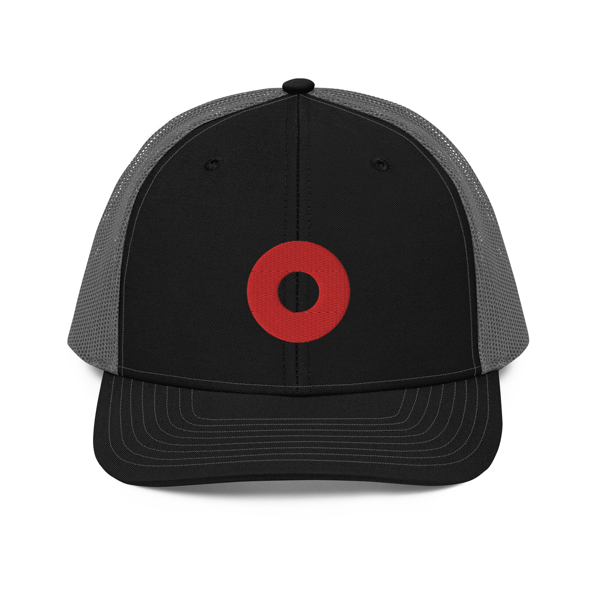 Red Donut Center Embroidery 112 Snapback Cap