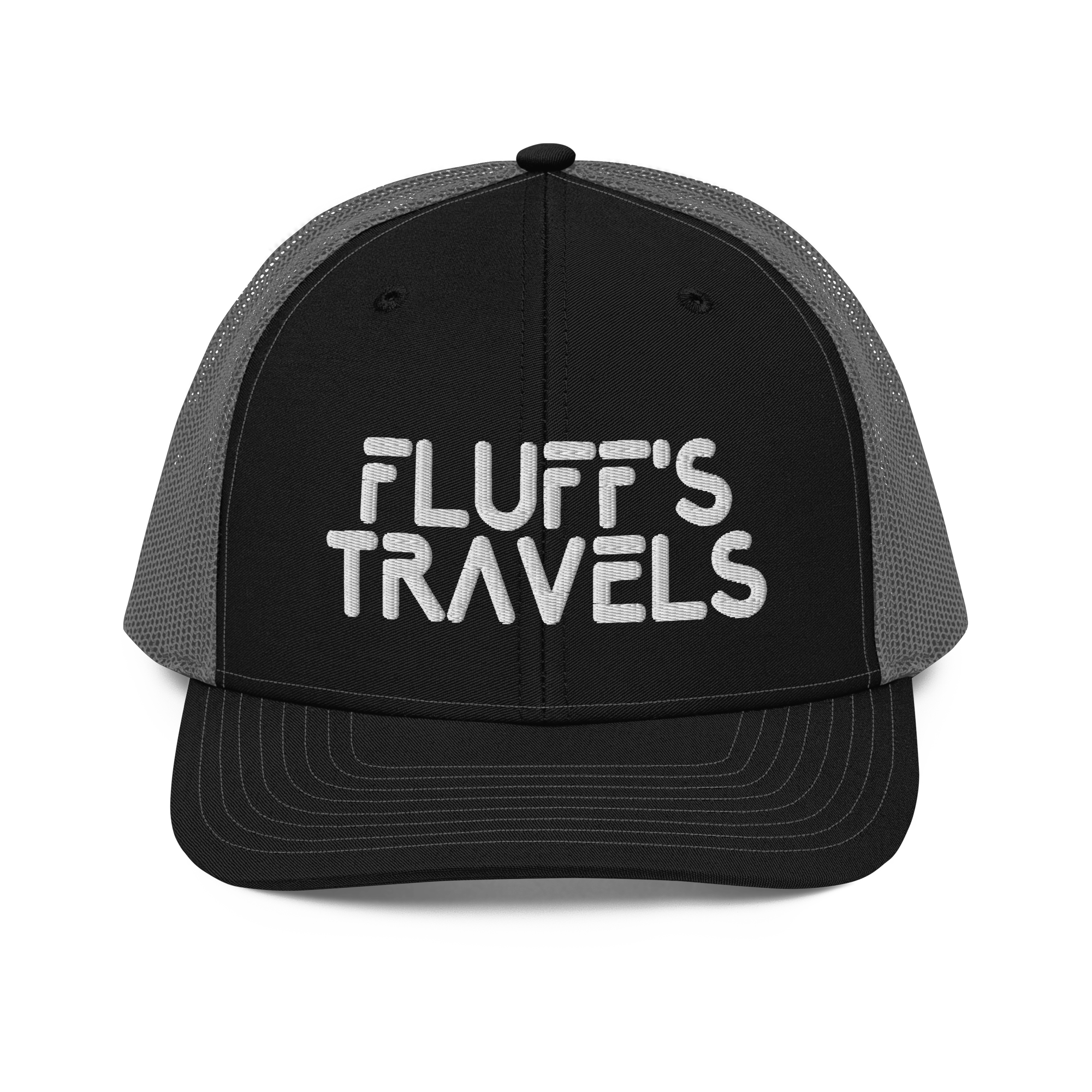 Fluffs Travels Embroidery 112 Snapback Cap