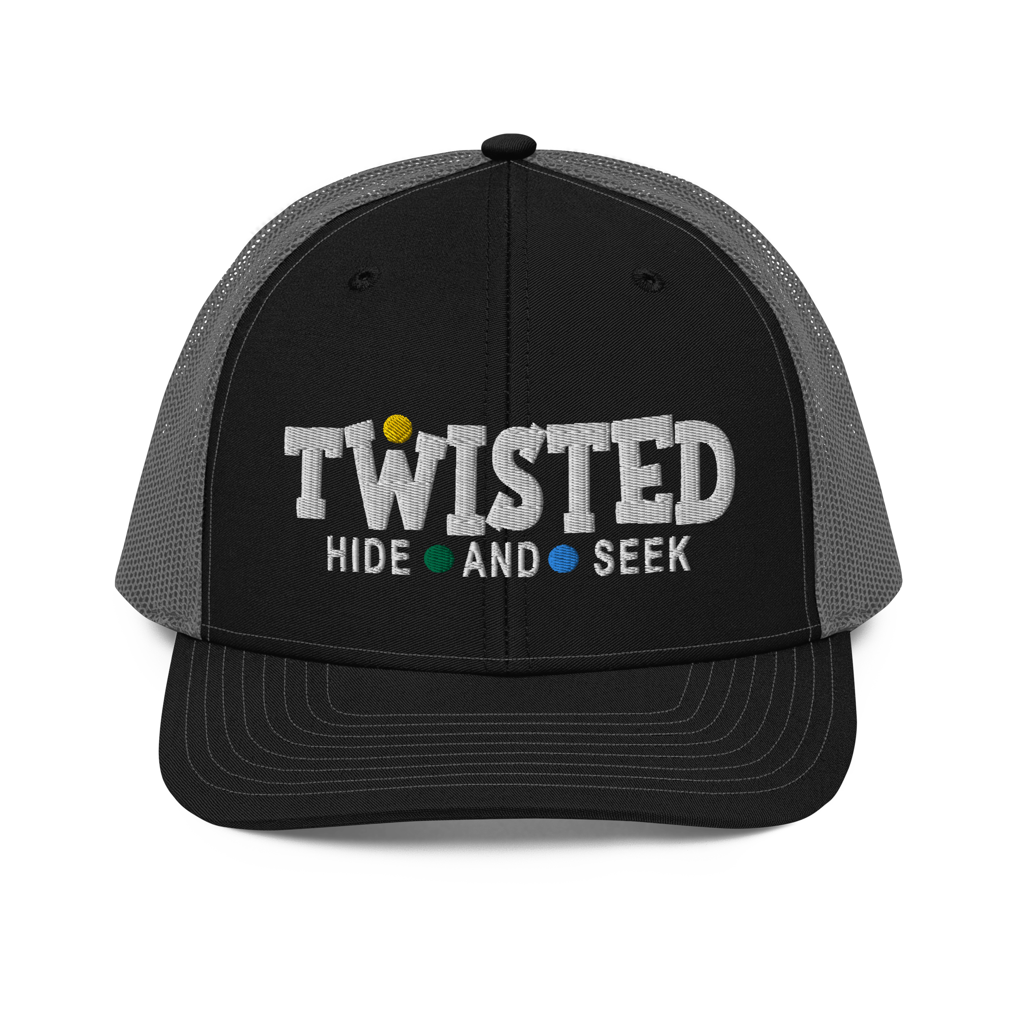 Twisted Hide And Seel | Snapback Trucker Cap | Richardson 112