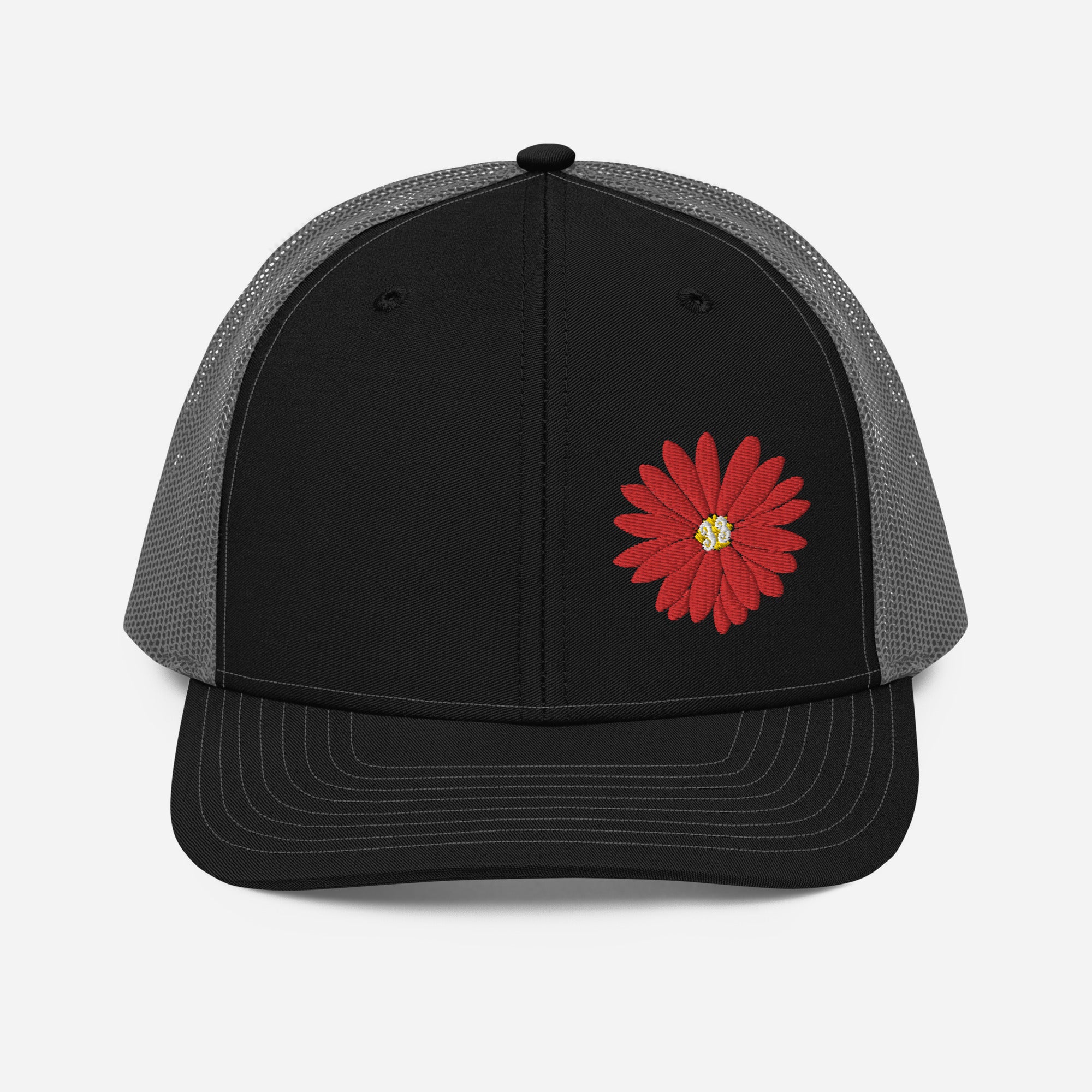 Red Daisy Offset | Snapback Trucker Cap | Richardson 112
