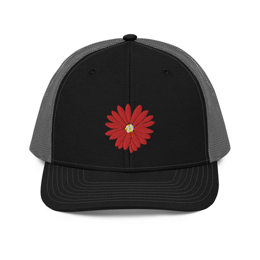 Red Daisy | Snapback Trucker Cap | Richardson 112