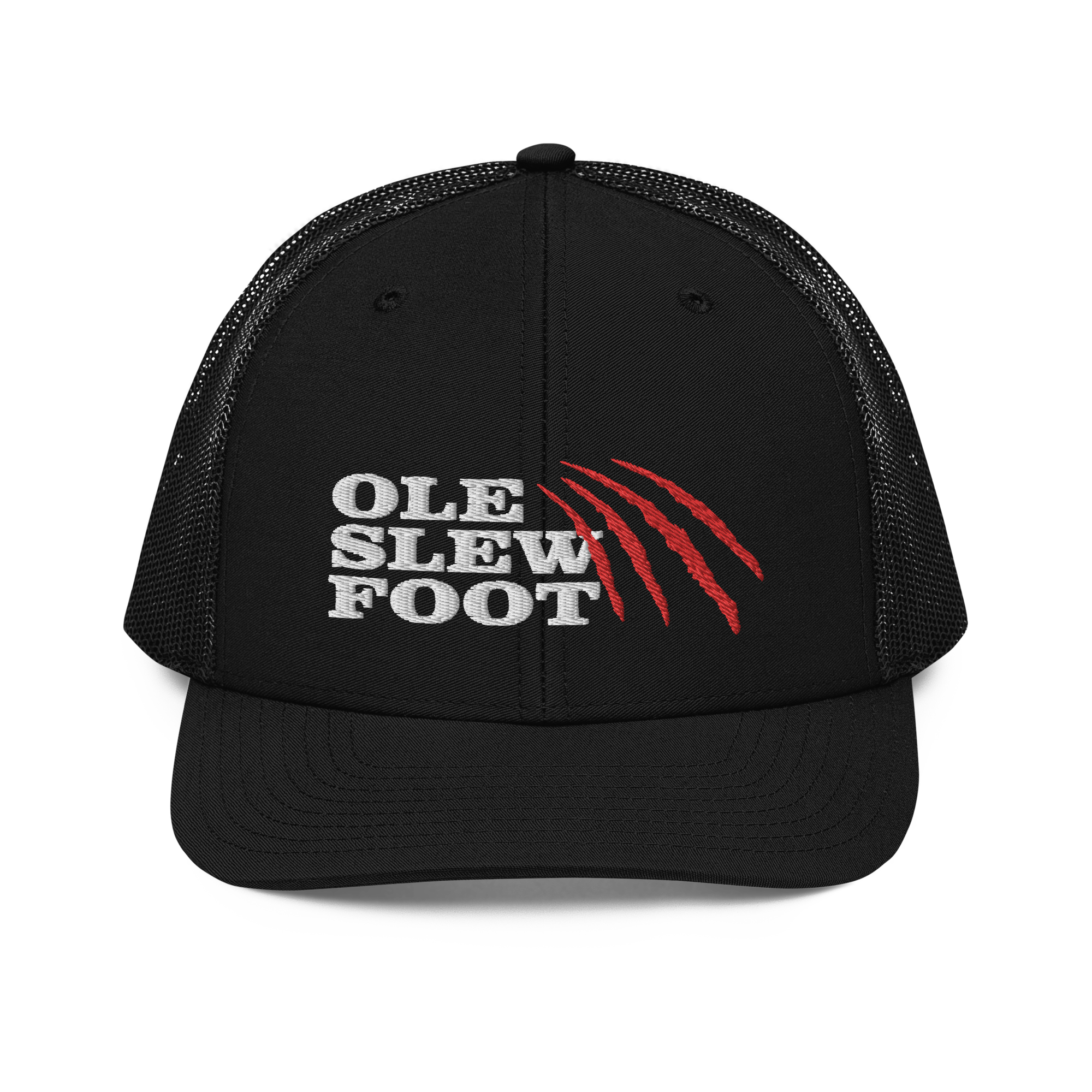 Ole Slew Foot Flat Embroidery | Snapback Trucker Cap | Richardson 112
