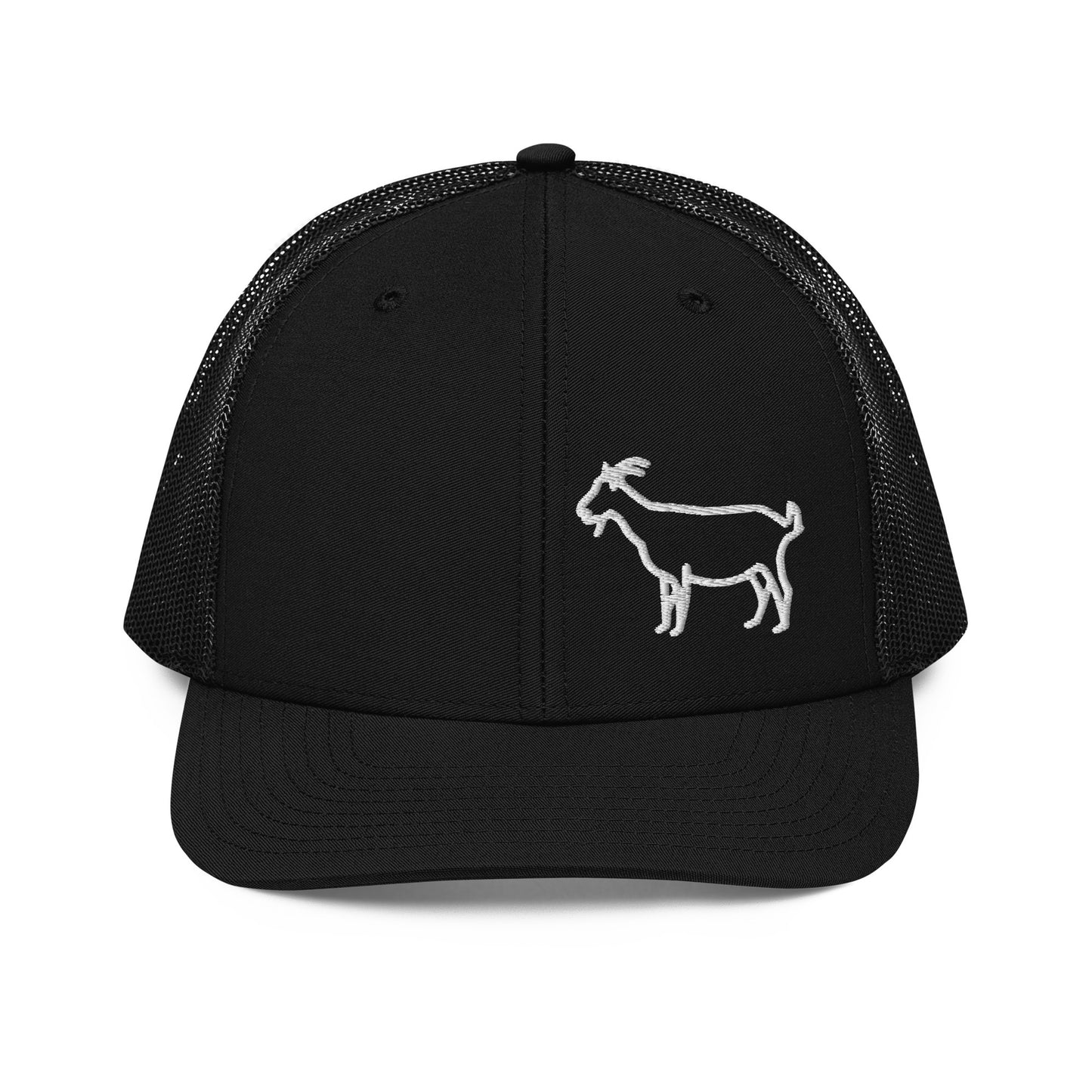 Goat Flat Embroidery | Snapback Trucker Cap | Richardson 112