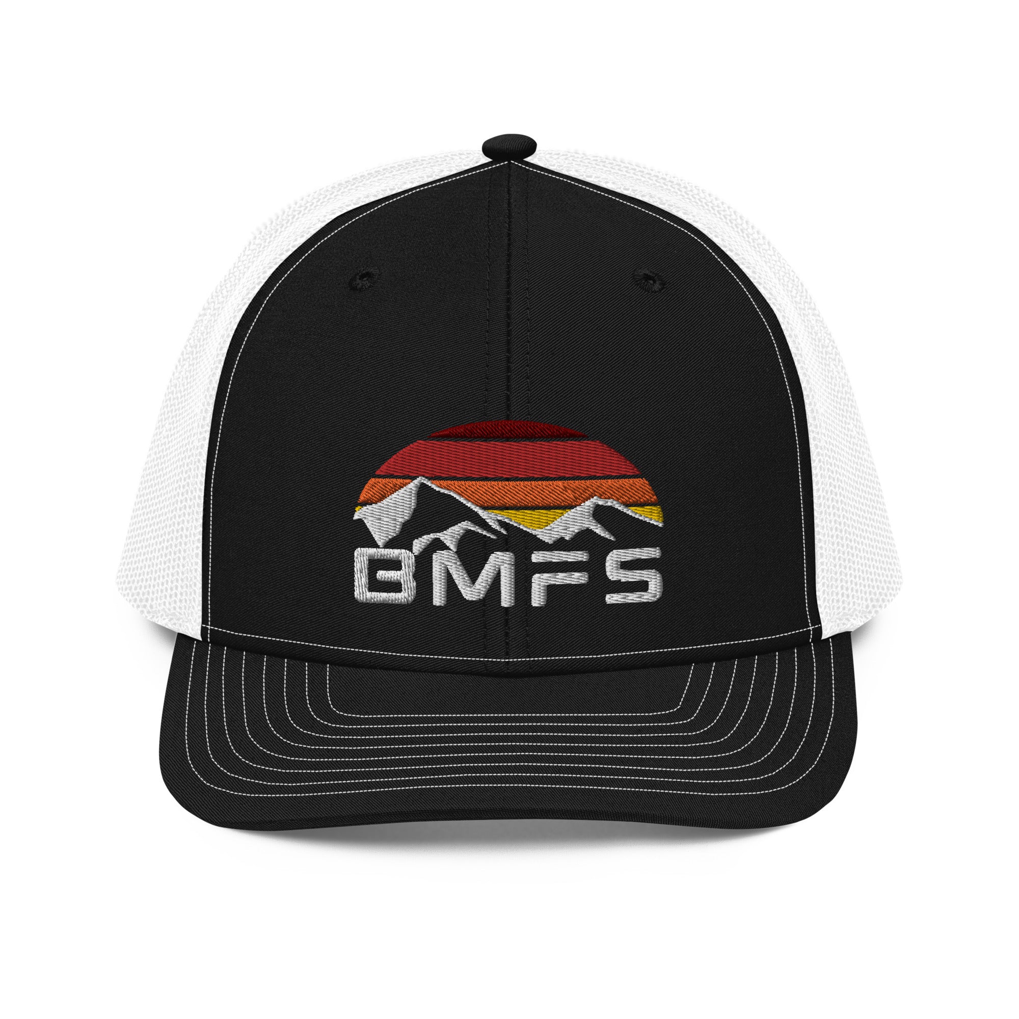 BMFS Mountains Flat Embroidery | Snapback Trucker Cap | Richardson 112