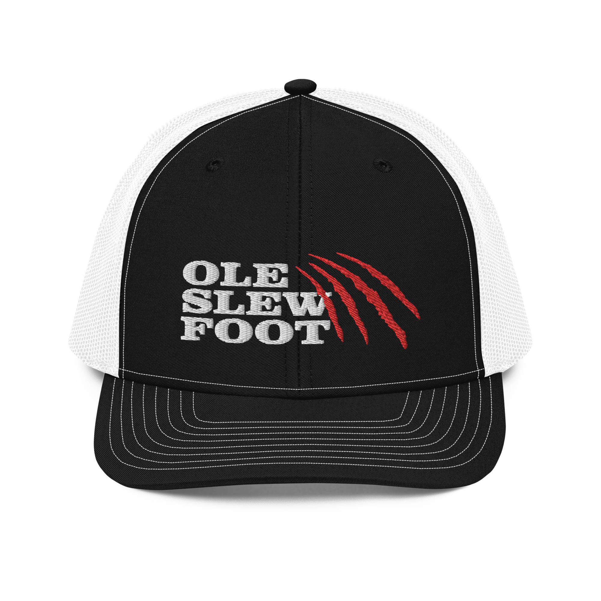 Ole Slew Foot Flat Embroidery | Snapback Trucker Cap | Richardson 112