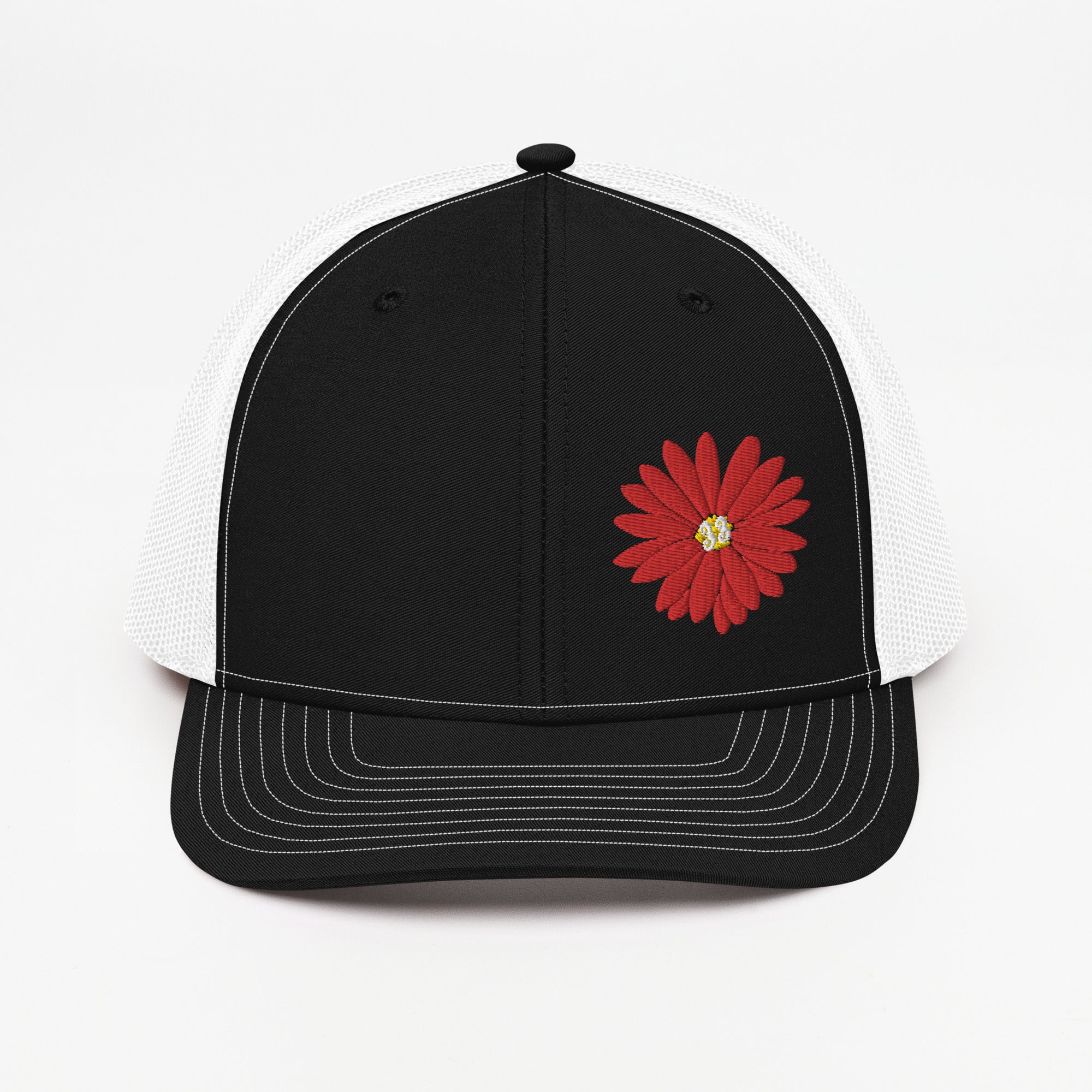 Red Daisy Offset | Snapback Trucker Cap | Richardson 112