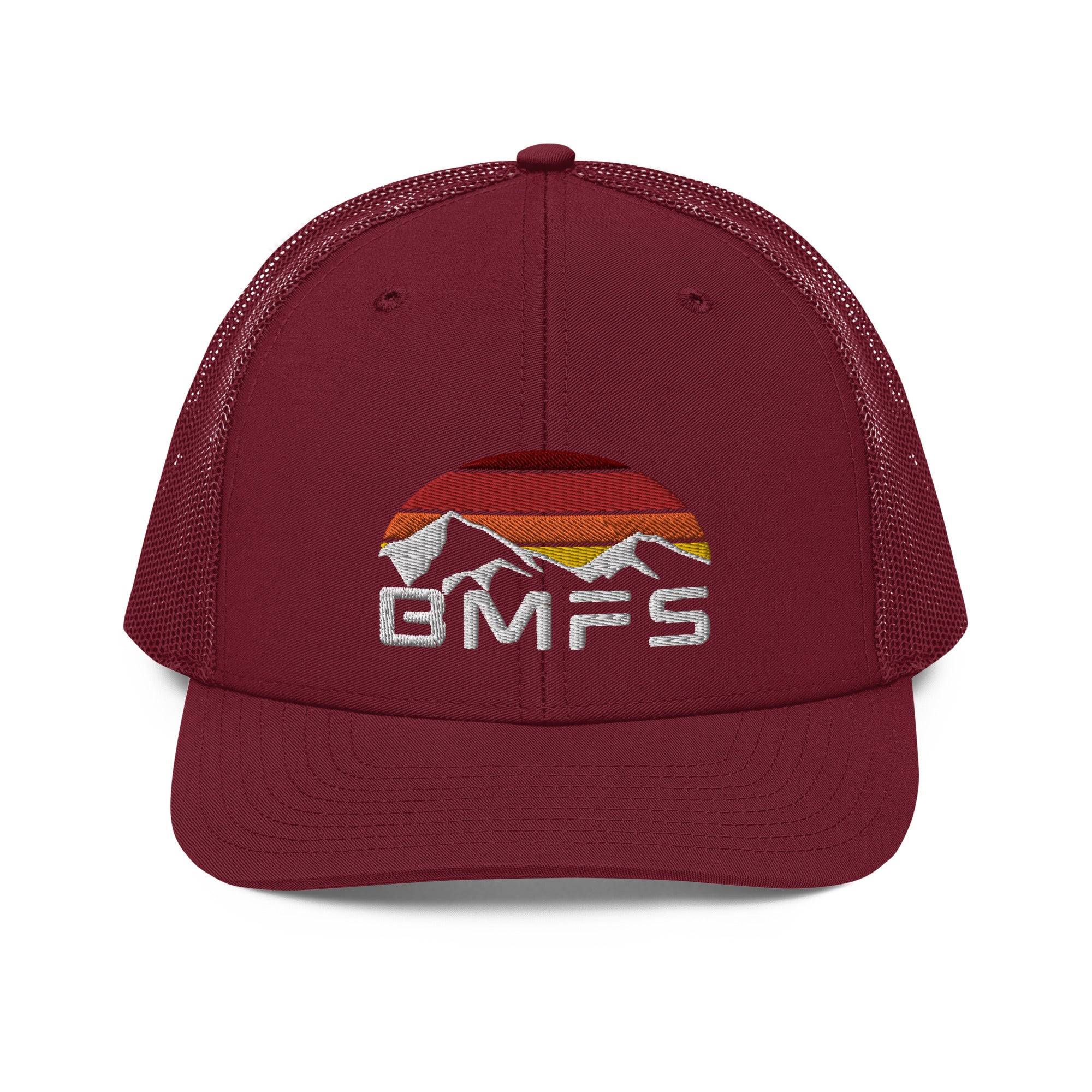 BMFS Mountains Flat Embroidery | Snapback Trucker Cap | Richardson 112