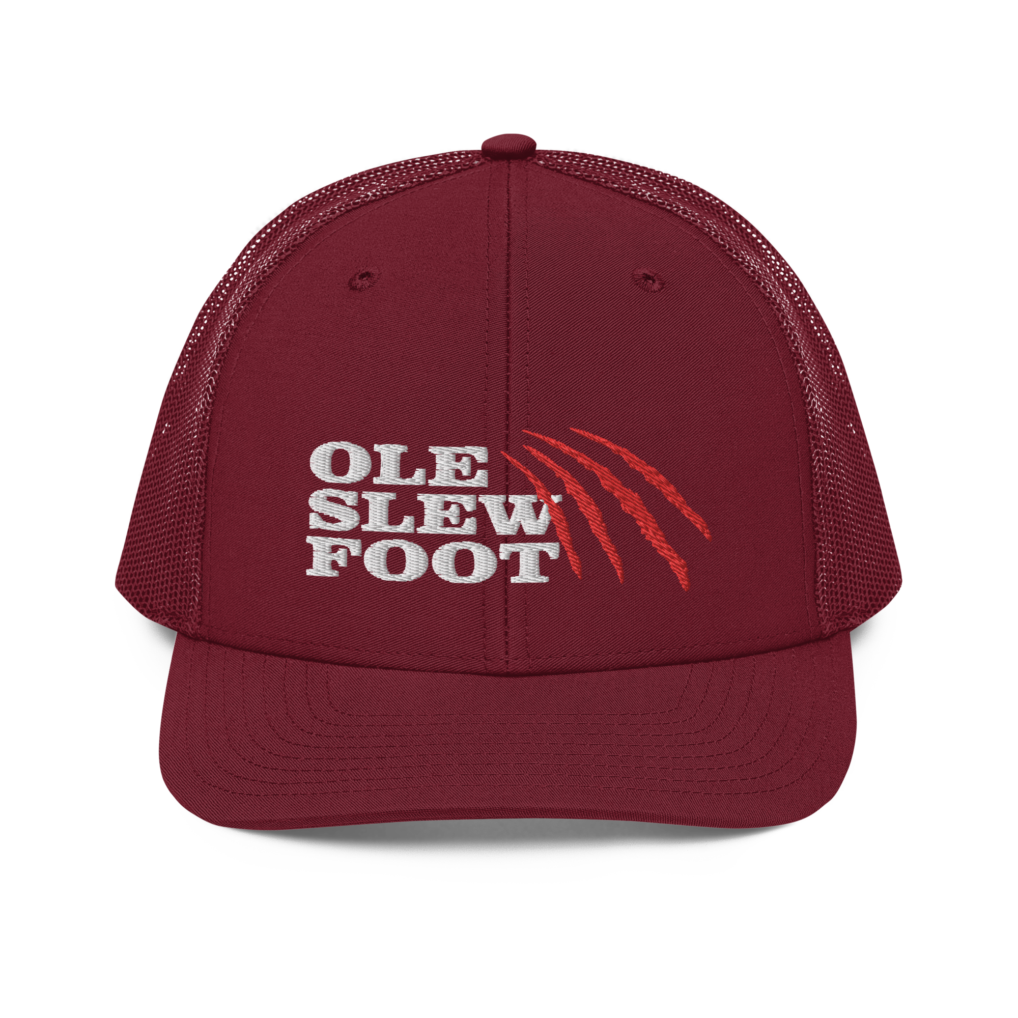 Ole Slew Foot Flat Embroidery | Snapback Trucker Cap | Richardson 112