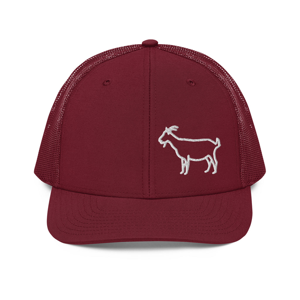 Goat Flat Embroidery | Snapback Trucker Cap | Richardson 112