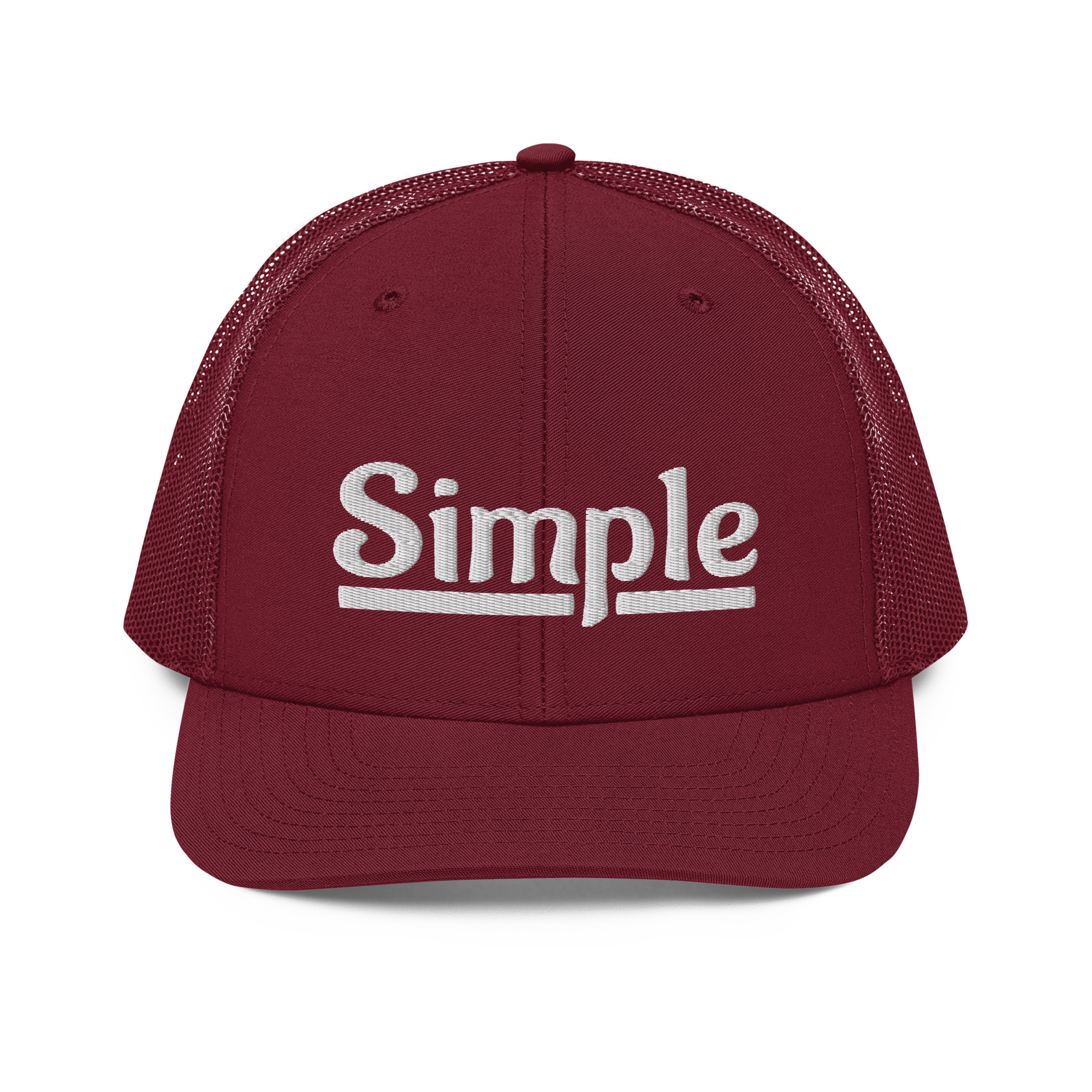 Simple Embroidery 112 Snapback Cap