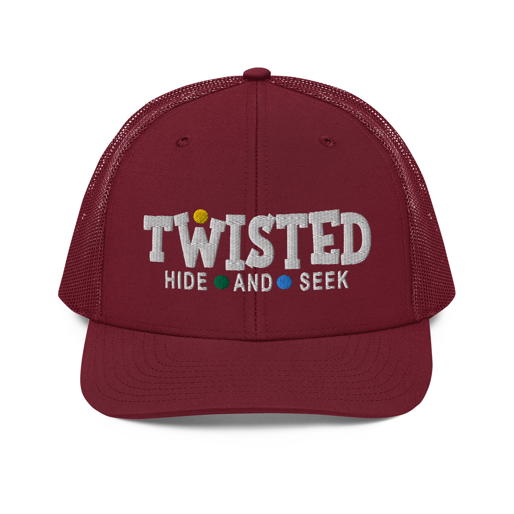 Twisted Hide And Seel | Snapback Trucker Cap | Richardson 112
