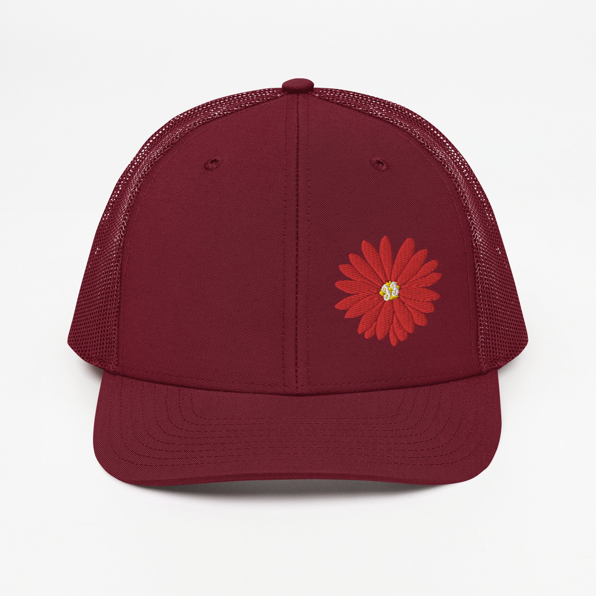 Red Daisy Offset | Snapback Trucker Cap | Richardson 112