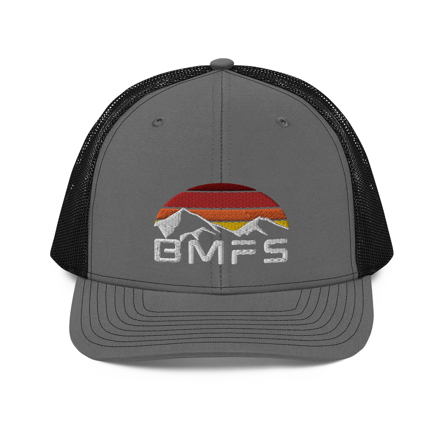 BMFS Mountains Flat Embroidery | Snapback Trucker Cap | Richardson 112