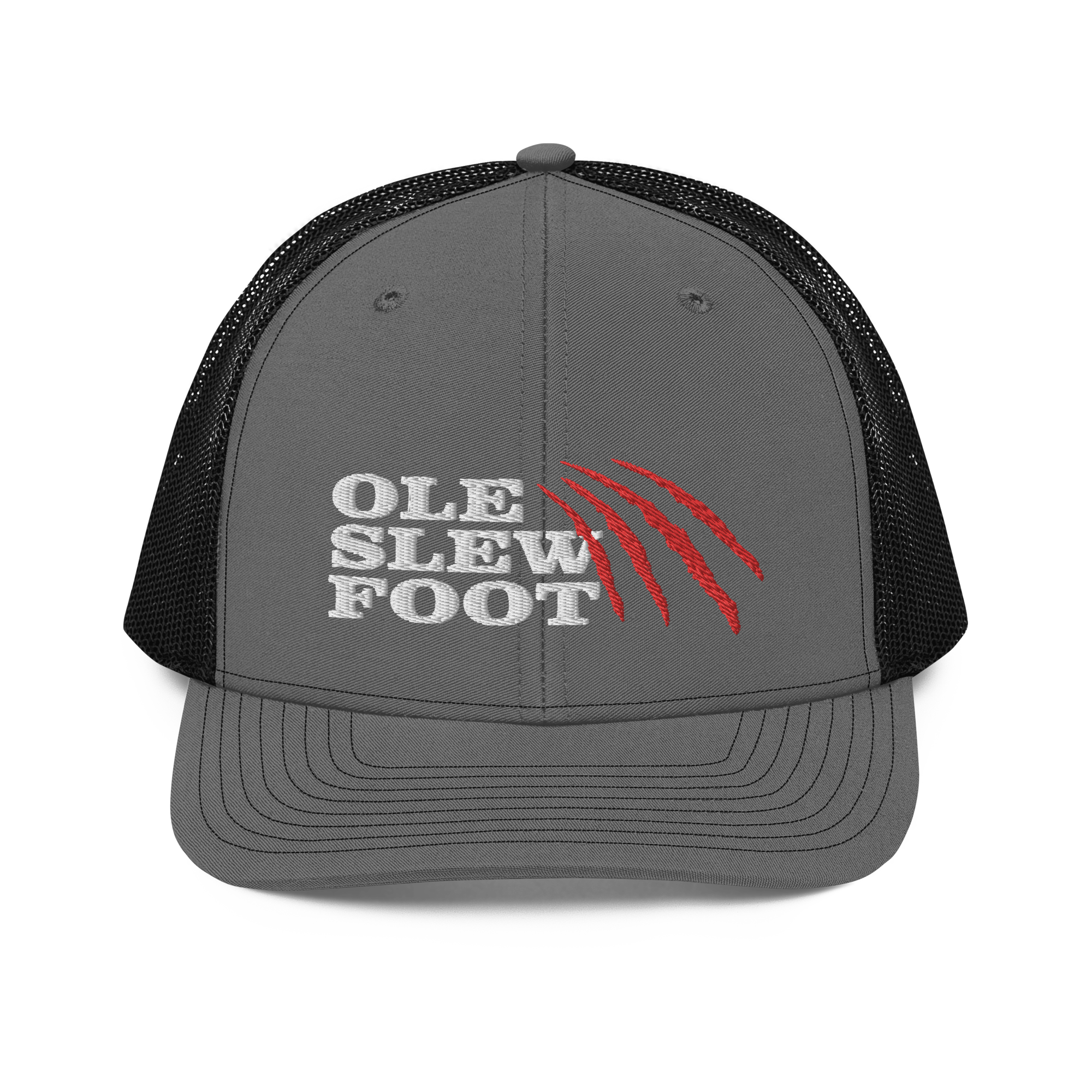 Ole Slew Foot Flat Embroidery | Snapback Trucker Cap | Richardson 112