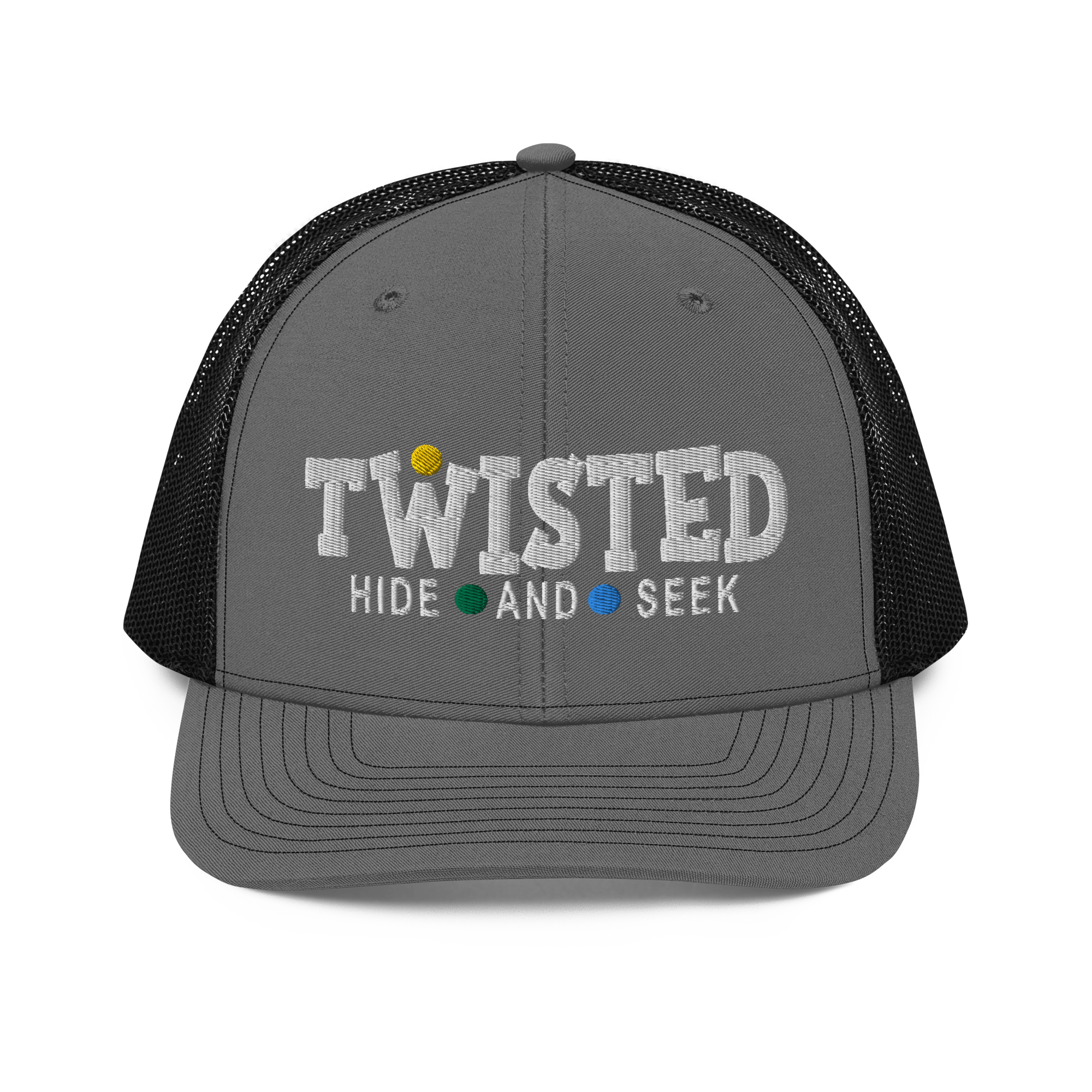 Twisted Hide And Seel | Snapback Trucker Cap | Richardson 112