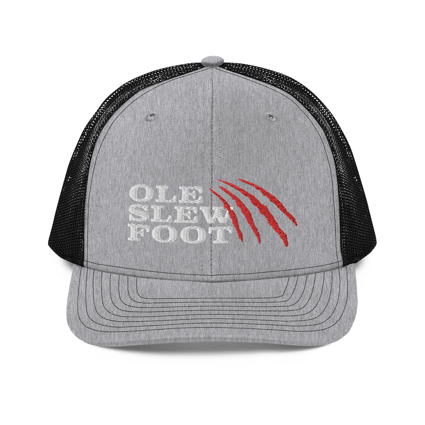Ole Slew Foot Flat Embroidery | Snapback Trucker Cap | Richardson 112