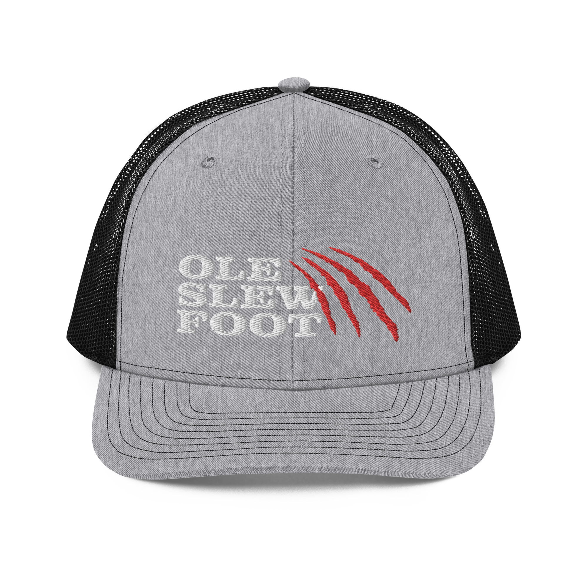 Ole Slew Foot Flat Embroidery | Snapback Trucker Cap | Richardson 112