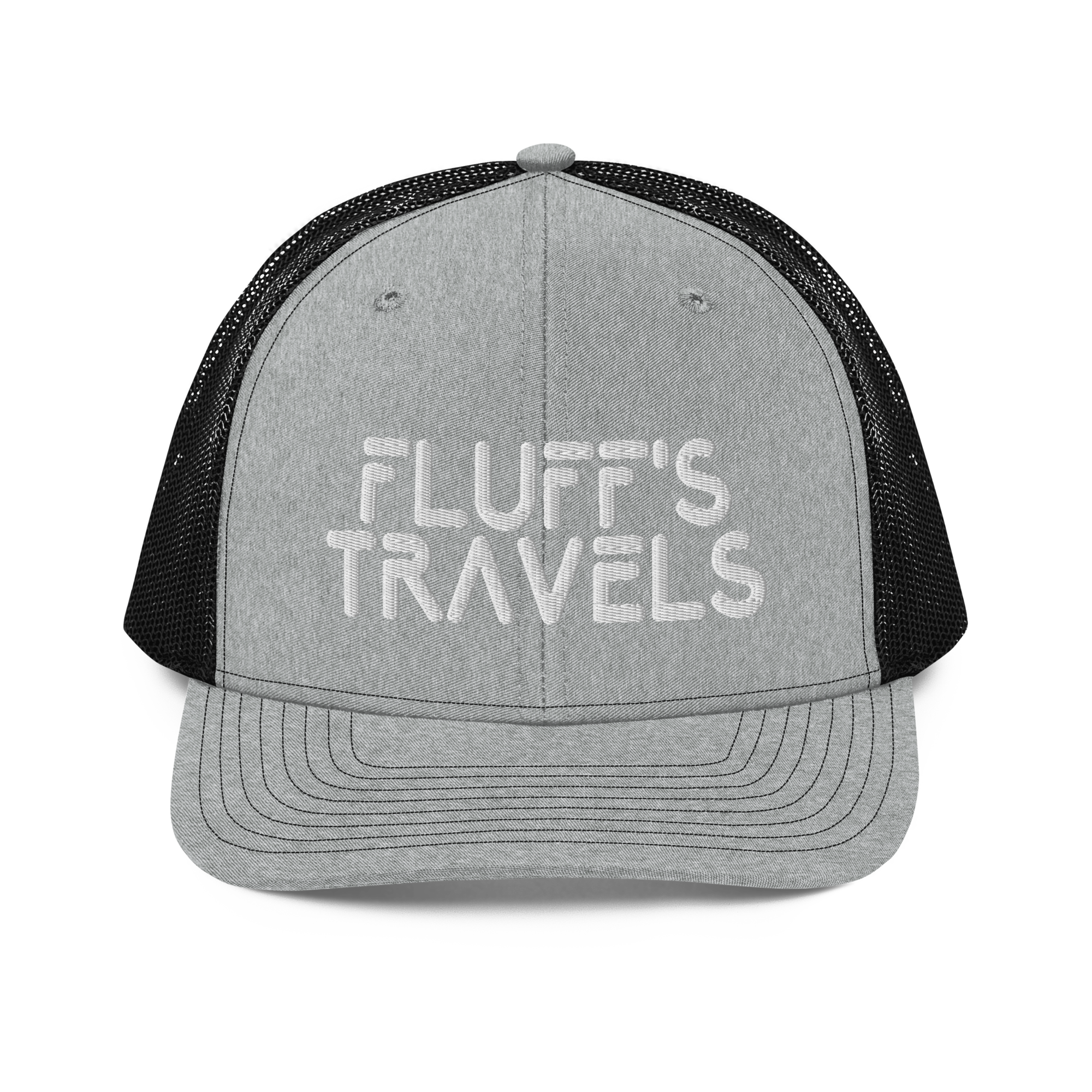 Fluffs Travels Embroidery 112 Snapback Cap