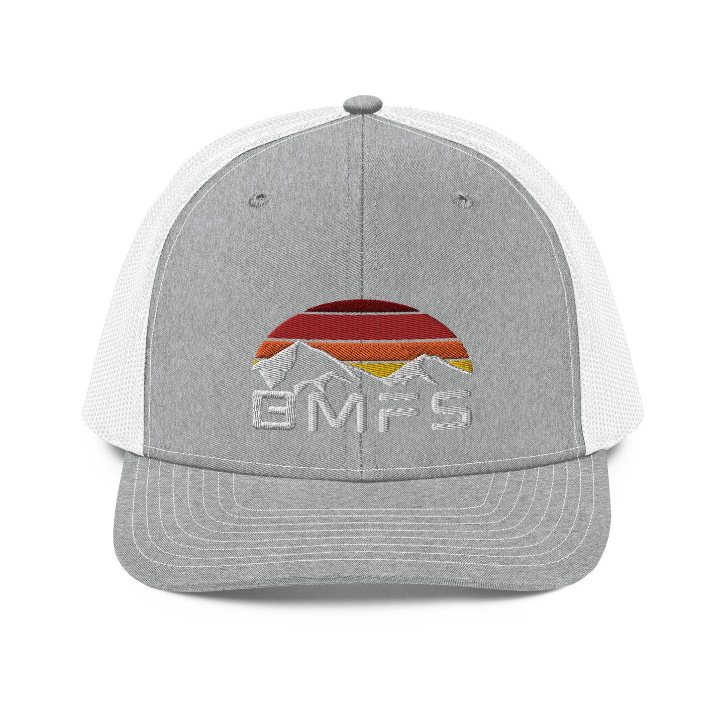 BMFS Mountains Flat Embroidery | Snapback Trucker Cap | Richardson 112