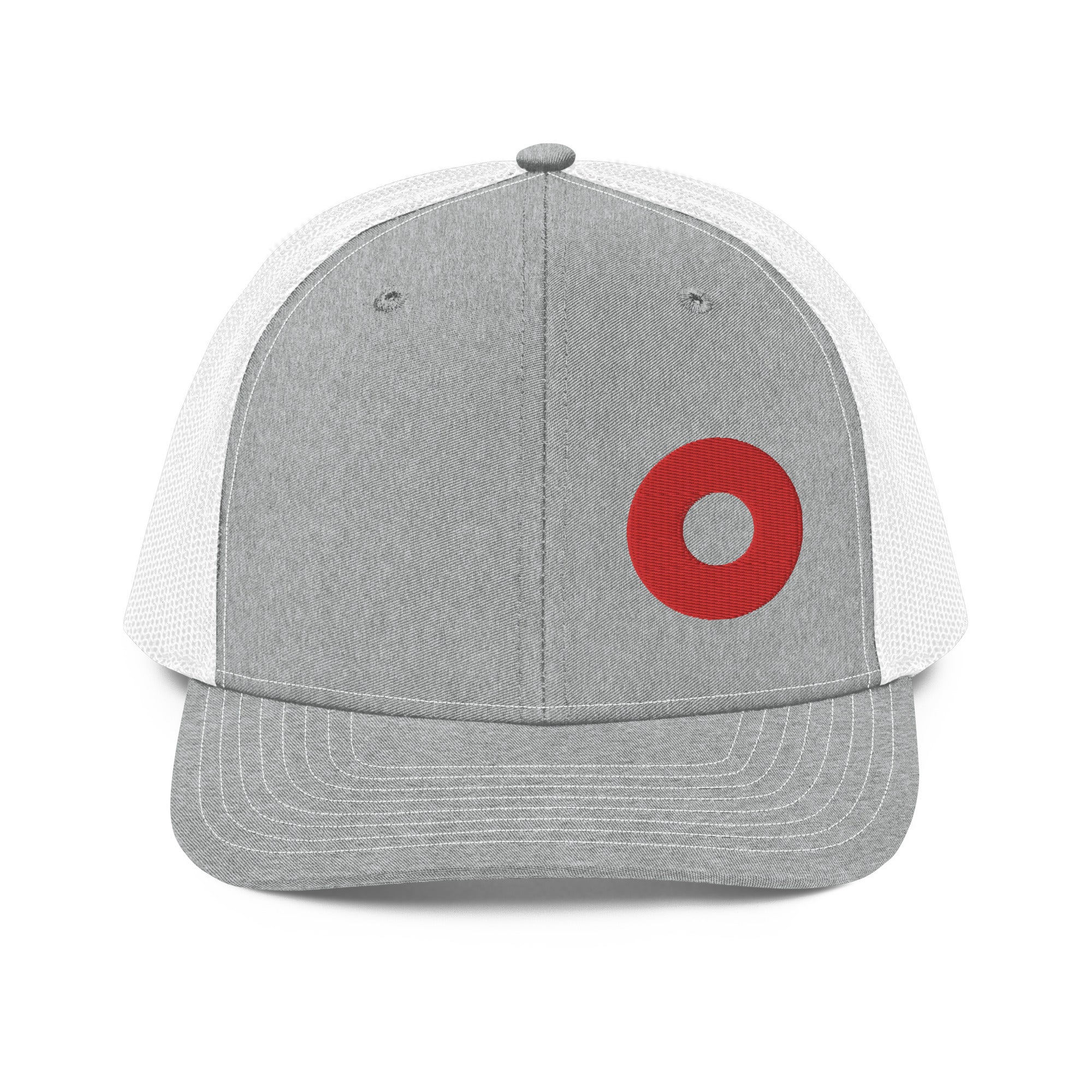 Red Donut Off Center Embroidery 112 Snapback Cap