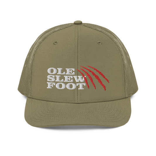 Ole Slew Foot Flat Embroidery | Snapback Trucker Cap | Richardson 112