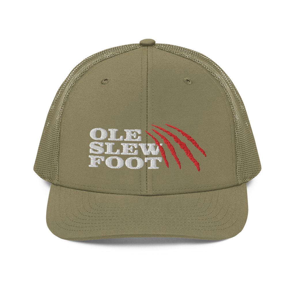 Ole Slew Foot Flat Embroidery | Snapback Trucker Cap | Richardson 112