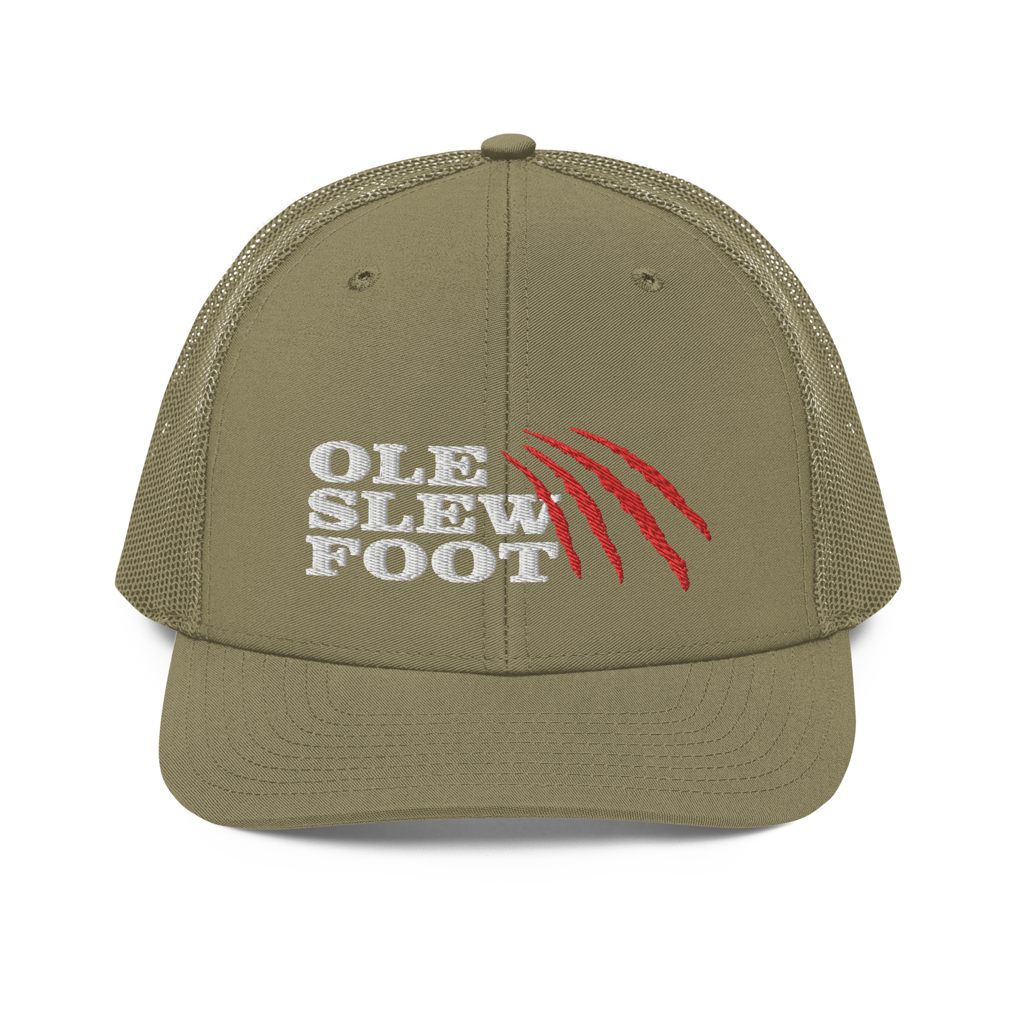 Ole Slew Foot Flat Embroidery | Snapback Trucker Cap | Richardson 112