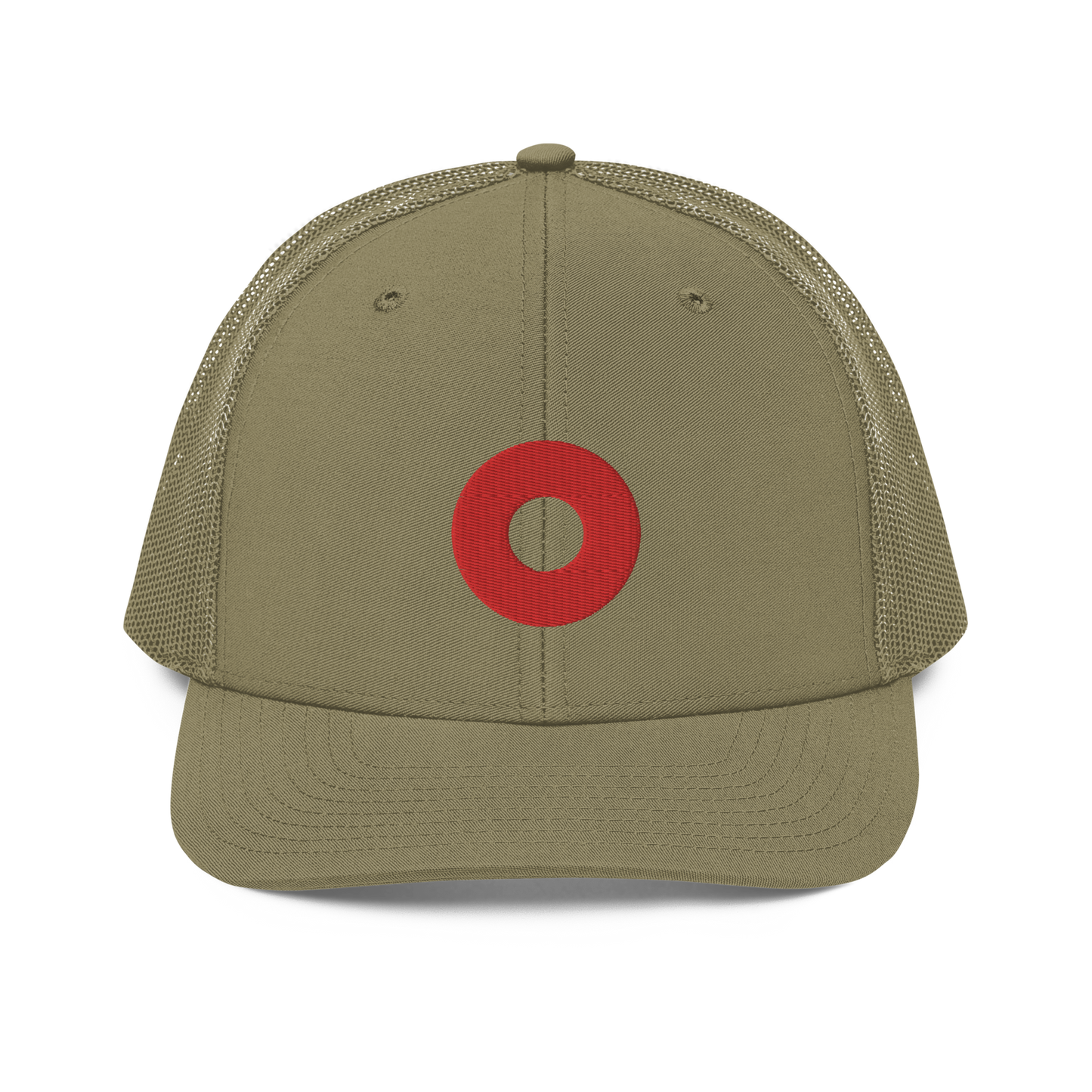 Red Donut Center Embroidery 112 Snapback Cap