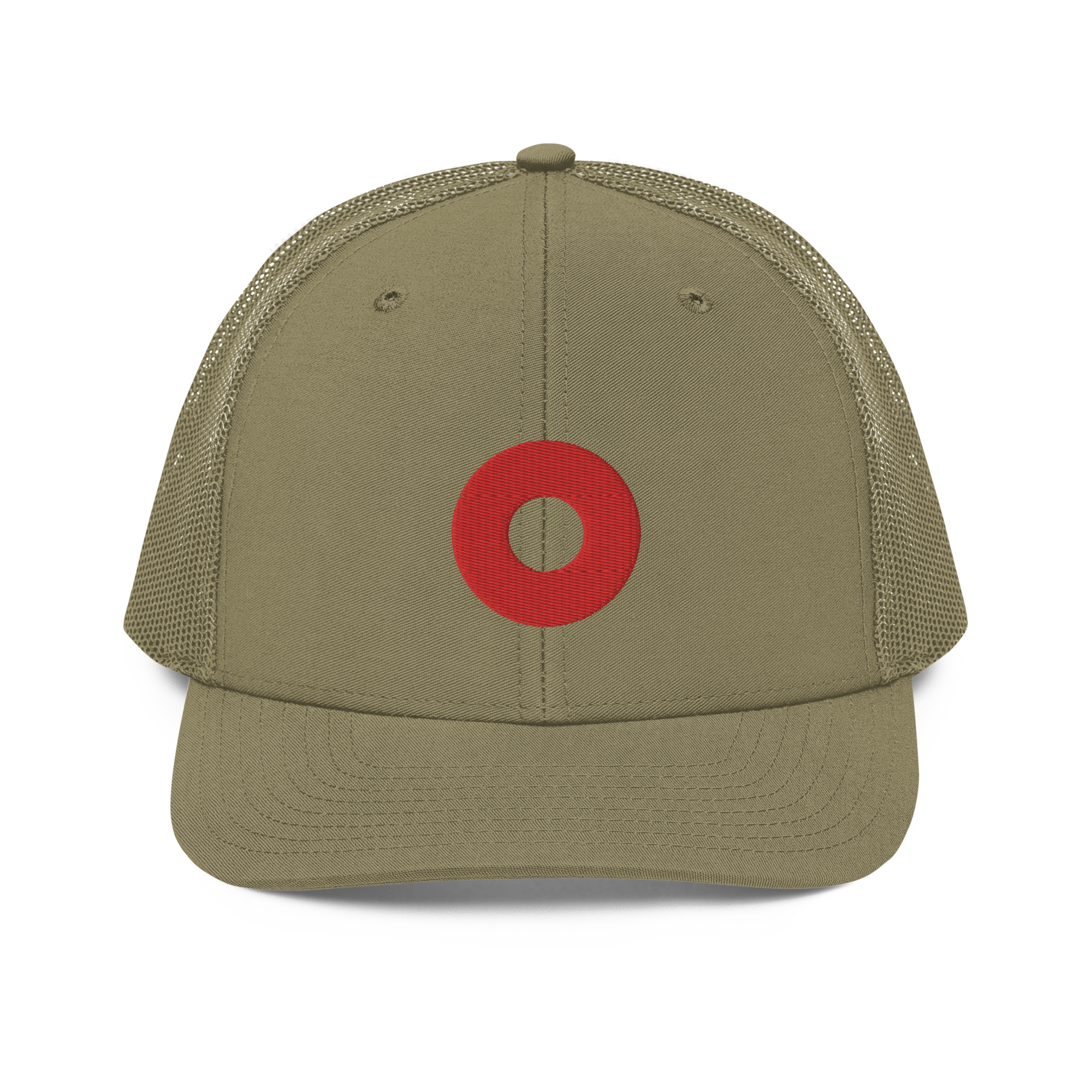 Red Donut Center Embroidery 112 Snapback Cap