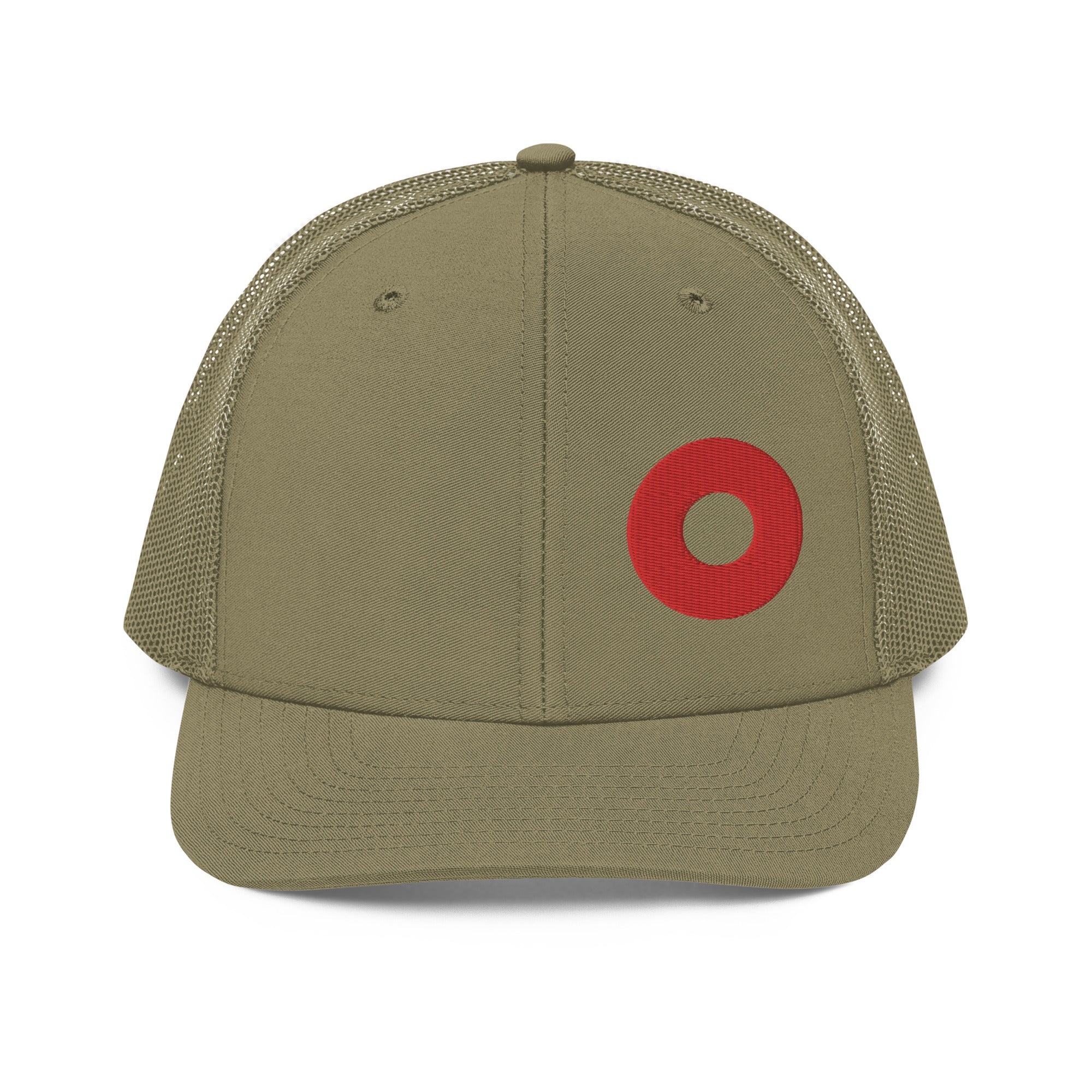 Red Donut Off Center Embroidery 112 Snapback Cap