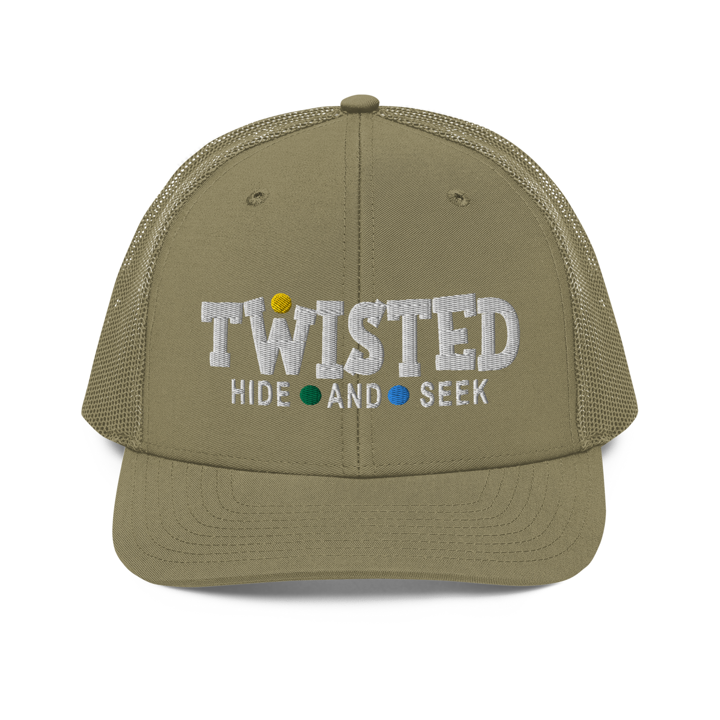 Twisted Hide And Seel | Snapback Trucker Cap | Richardson 112
