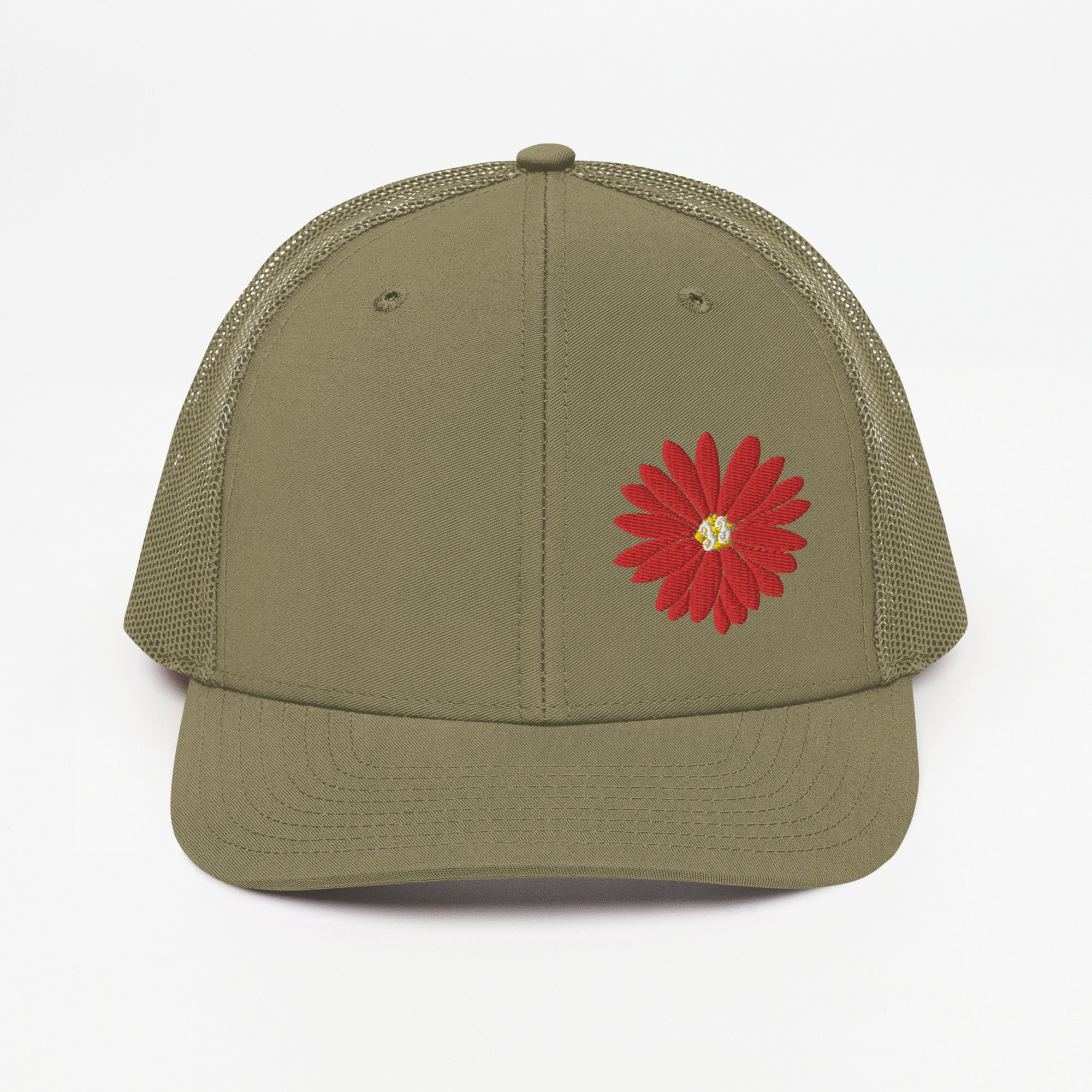 Red Daisy Offset | Snapback Trucker Cap | Richardson 112