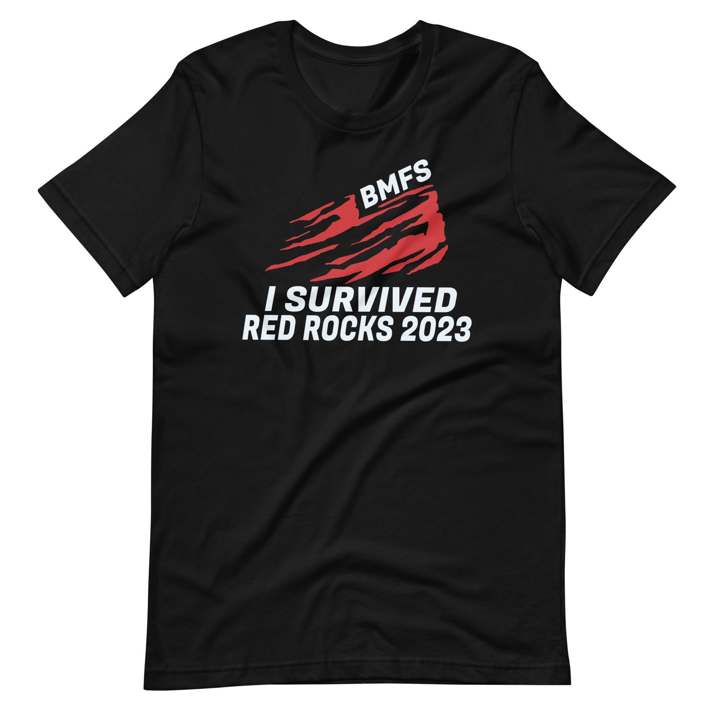 BMFS I Survived Red Rocks 2023 Bella + Canvas Premium Cotton | 33 BMFS THE GOAT